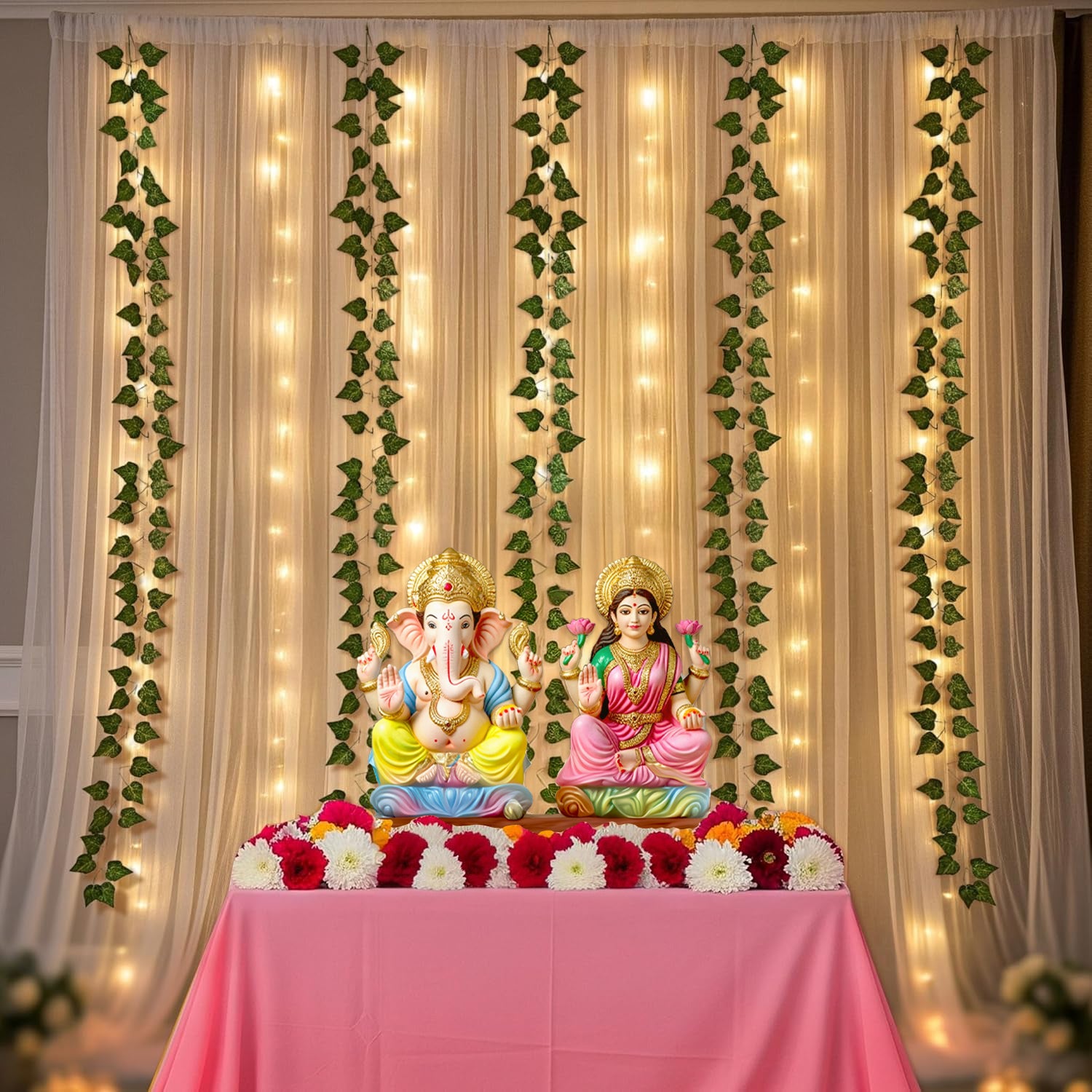 Festive Glow with Ganesh & Lakshmi