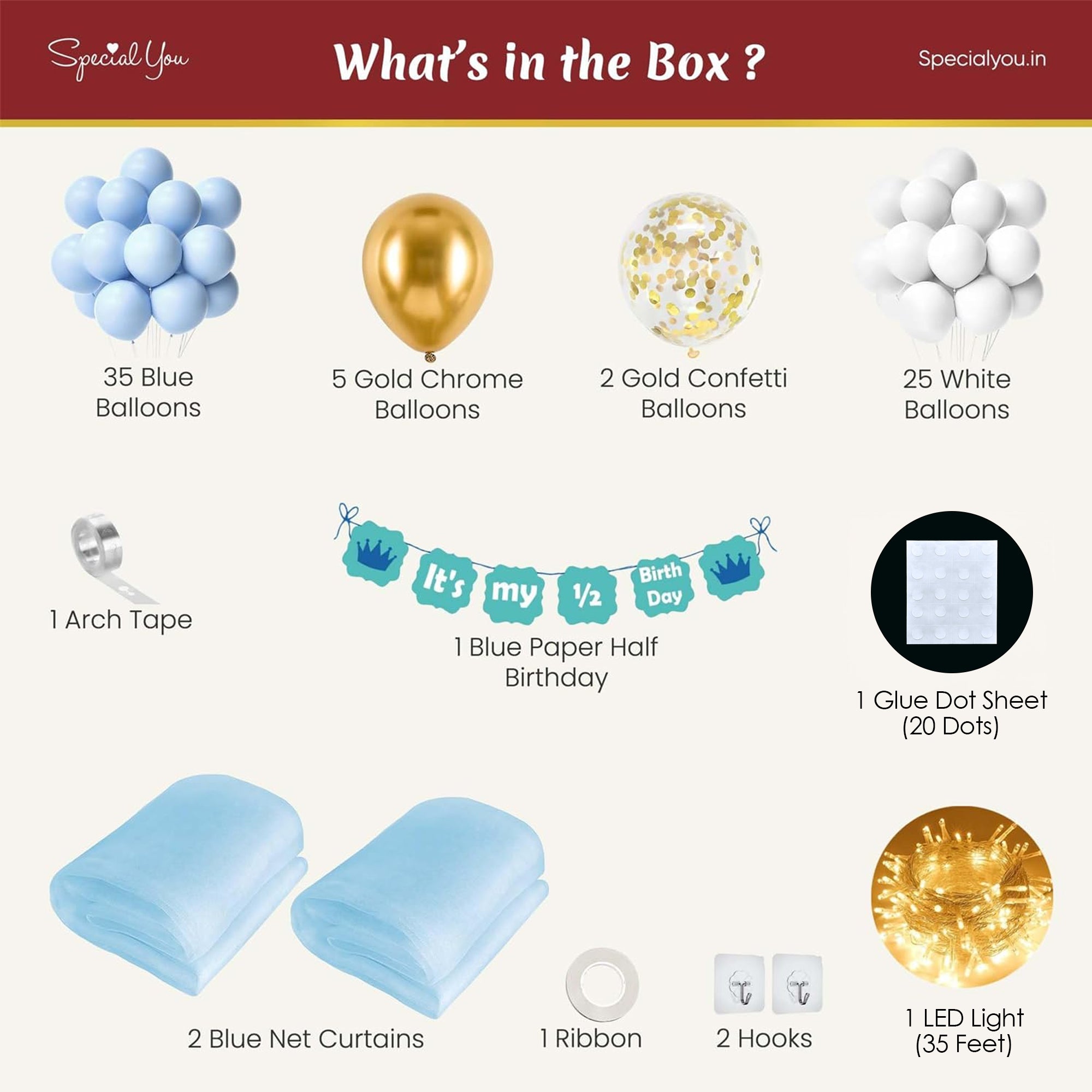 Little Prince Half Birthday DIY Kit - Special You