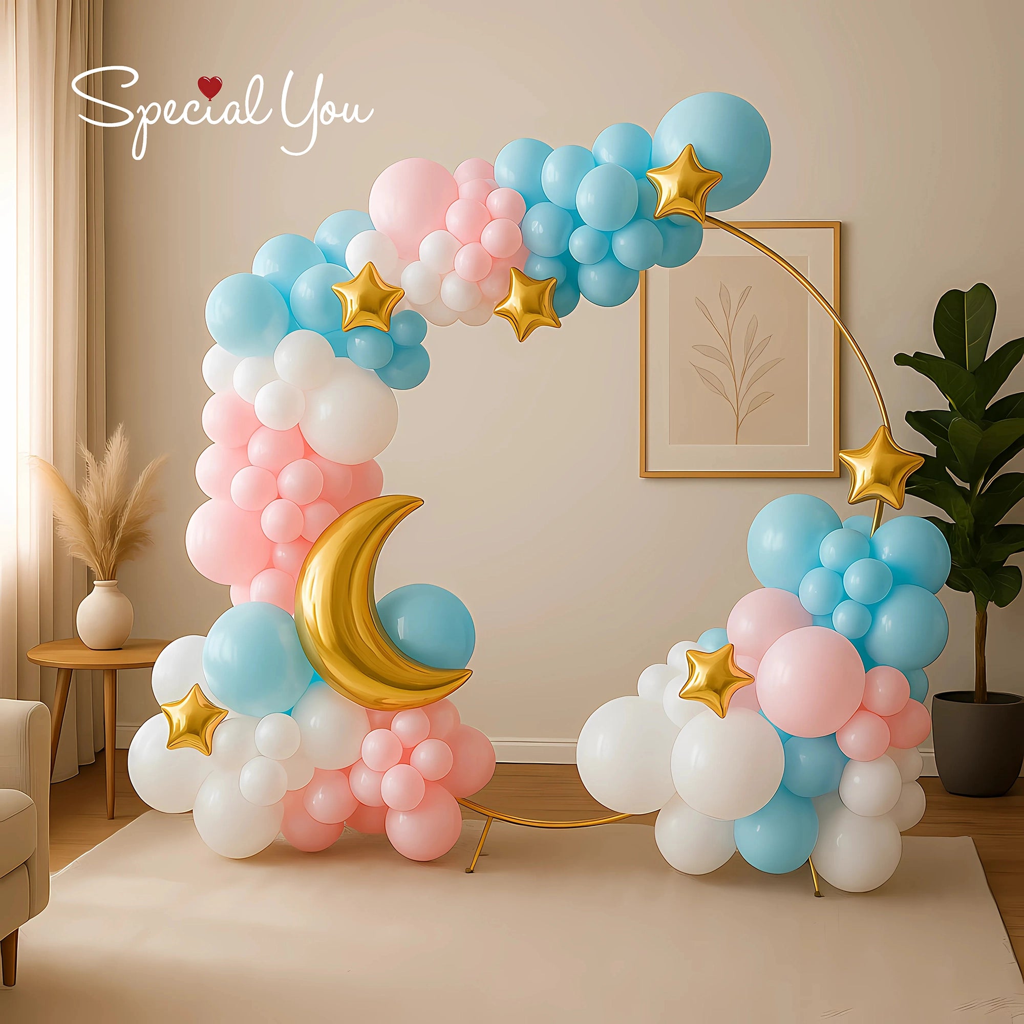 Moon & Stars Baby Shower Ring Decor