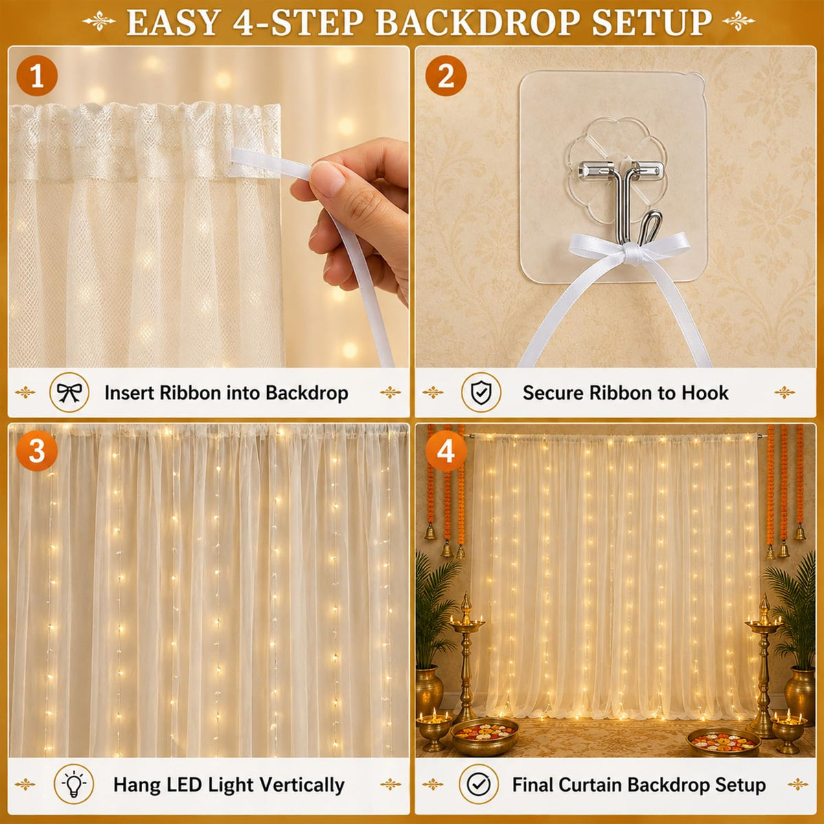 Purple Wisteria Diwali Decor Kit