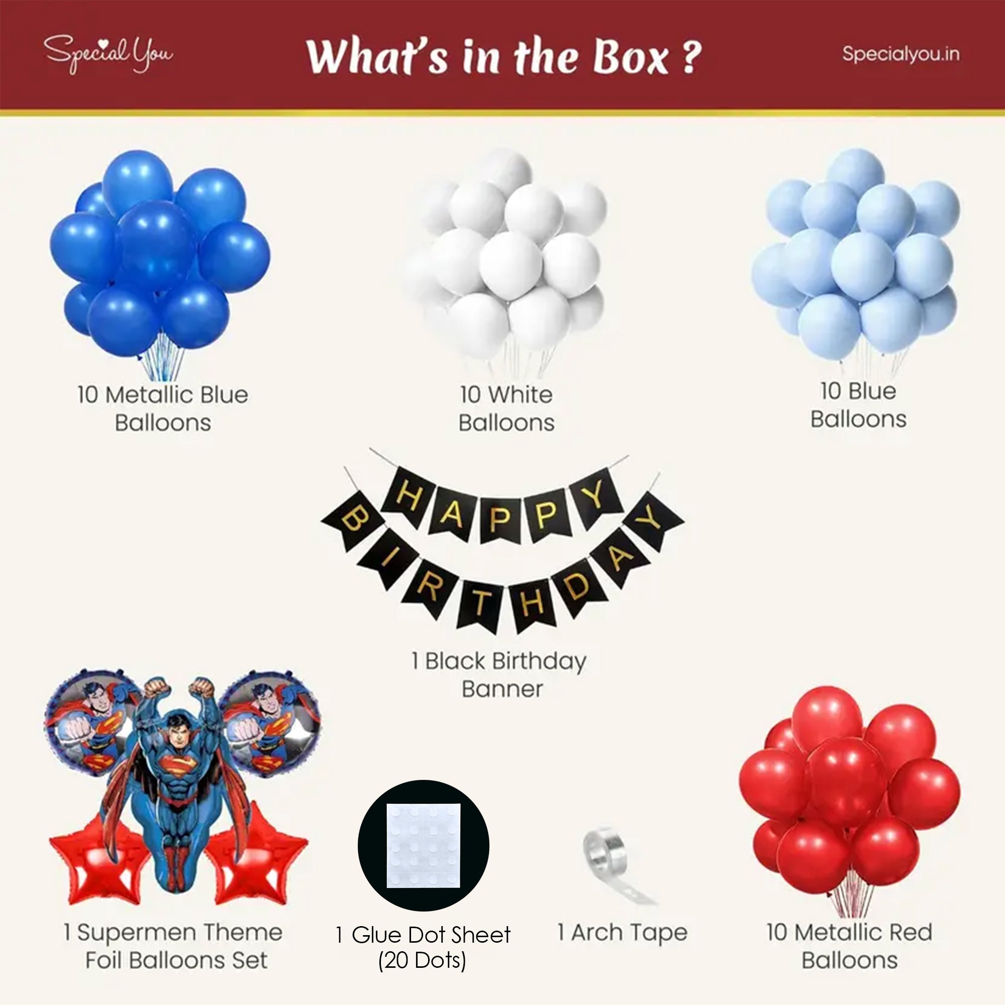 Superman Birthday Decorations Items-44 - Special You