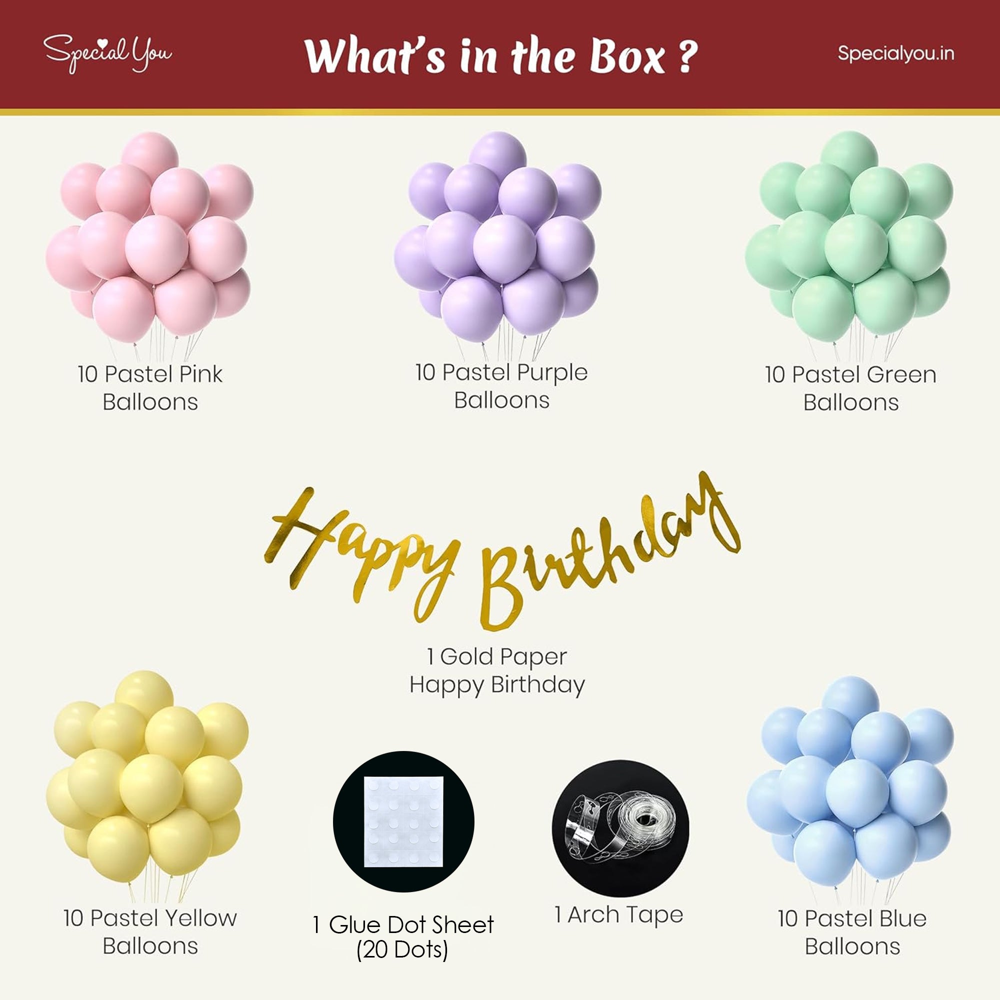 Pastel rainbow party DIY Birthday decoration - Special You