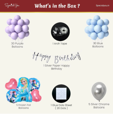 Frozen Theme Birthday Decorations for girls - Special You