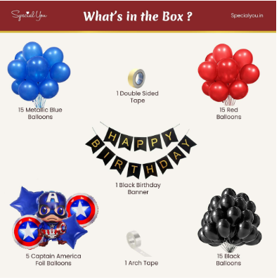 Captain America Theme Decor