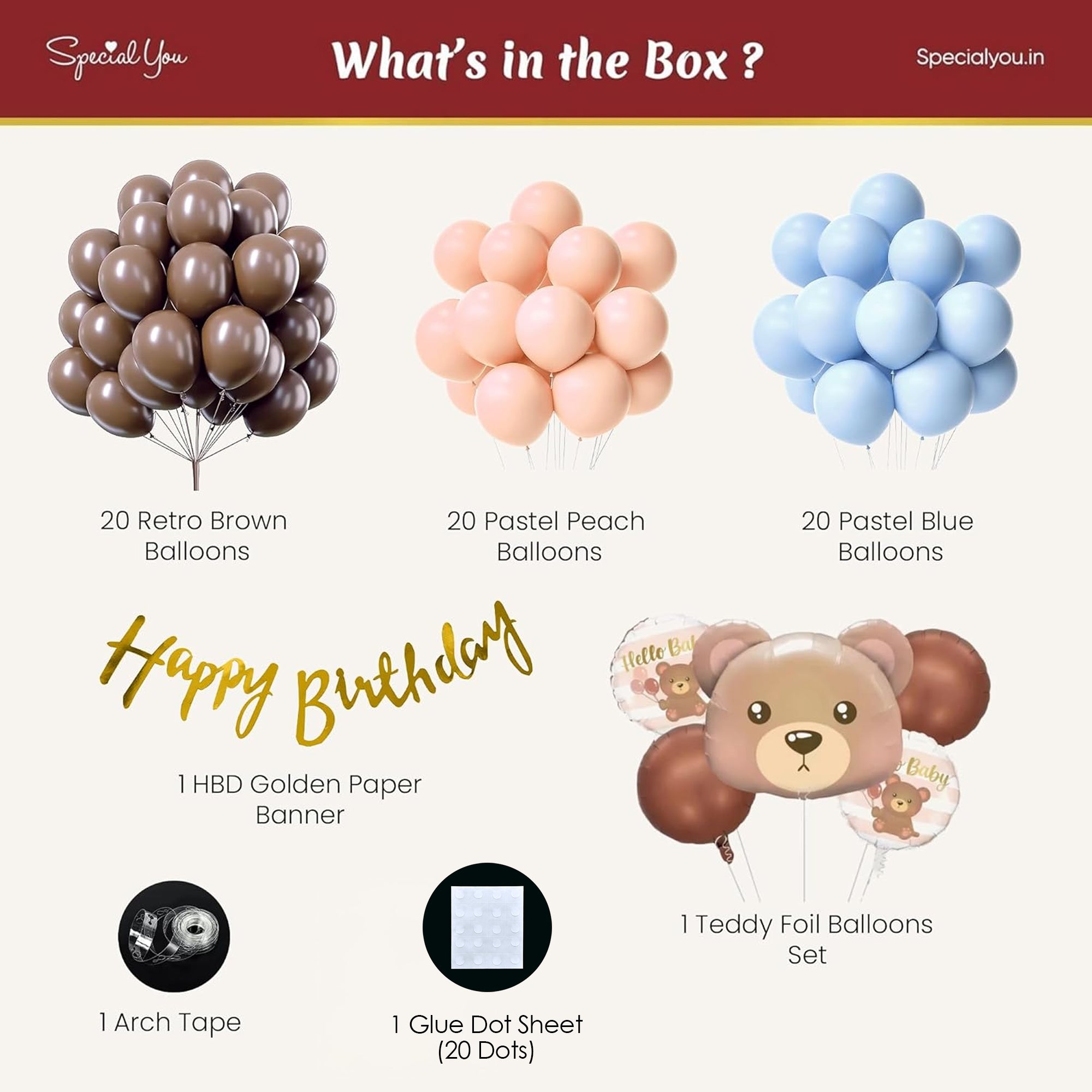 Teddy Bear Theme Birthday Decoration