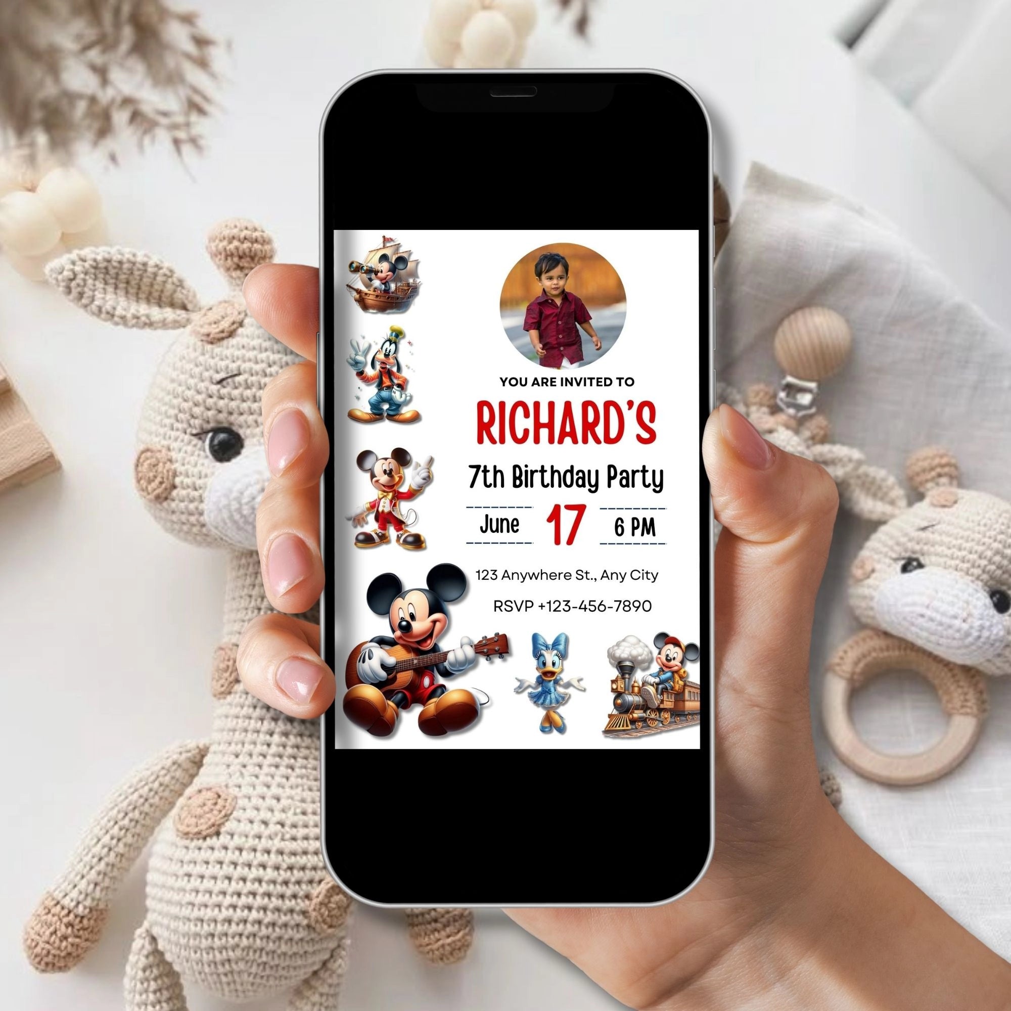 Mickey & Friends Birthday E-Invite