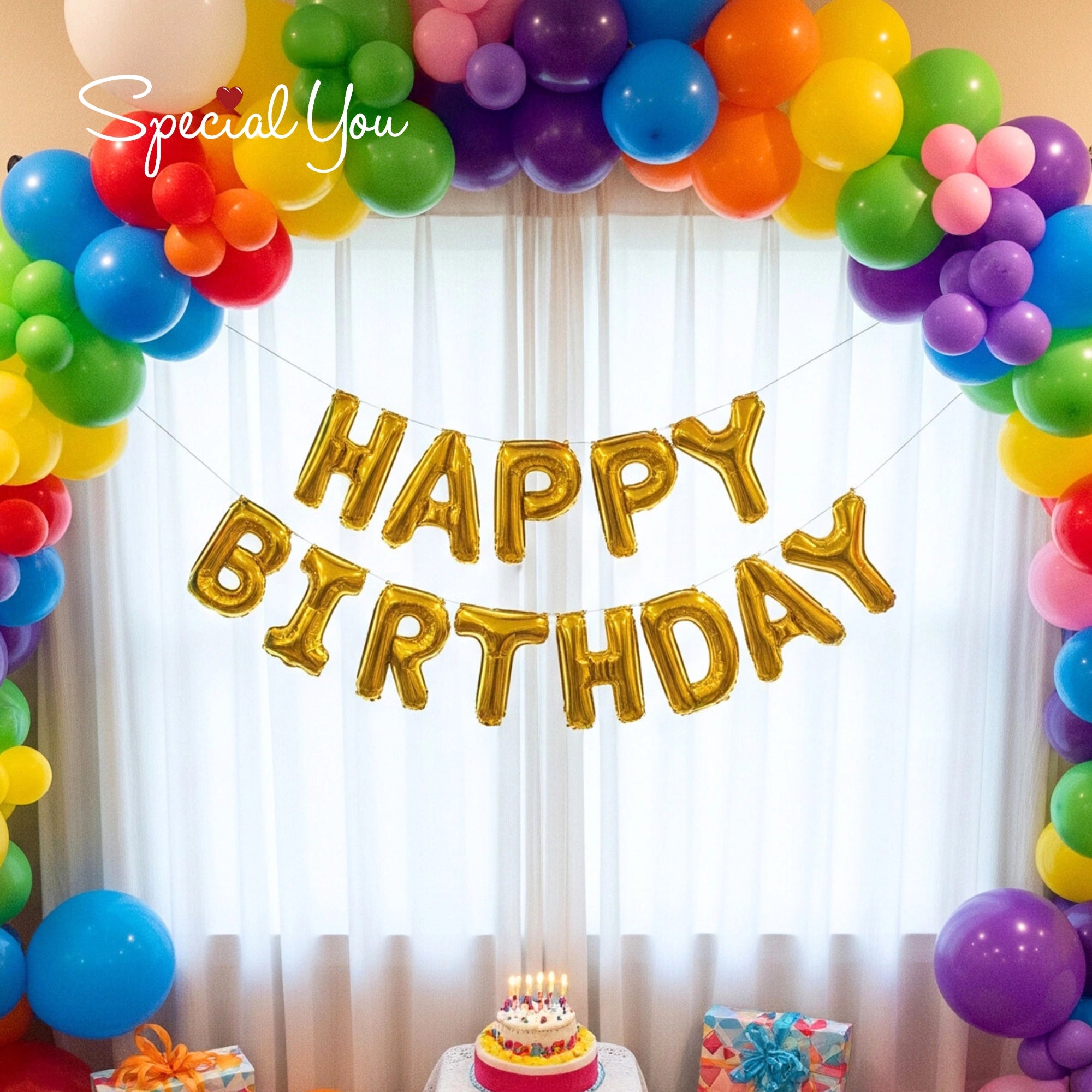 Rainbow Birthday Decor