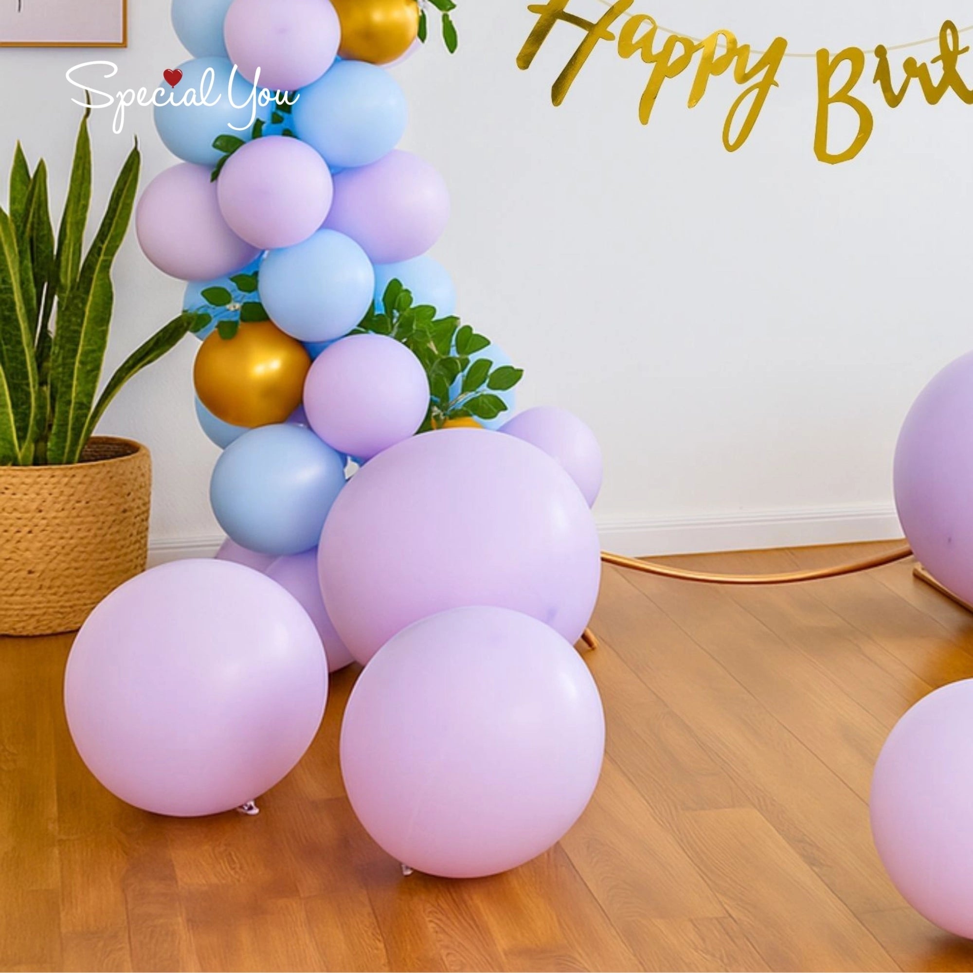 Lavender Luxe Ring Birthday Decor