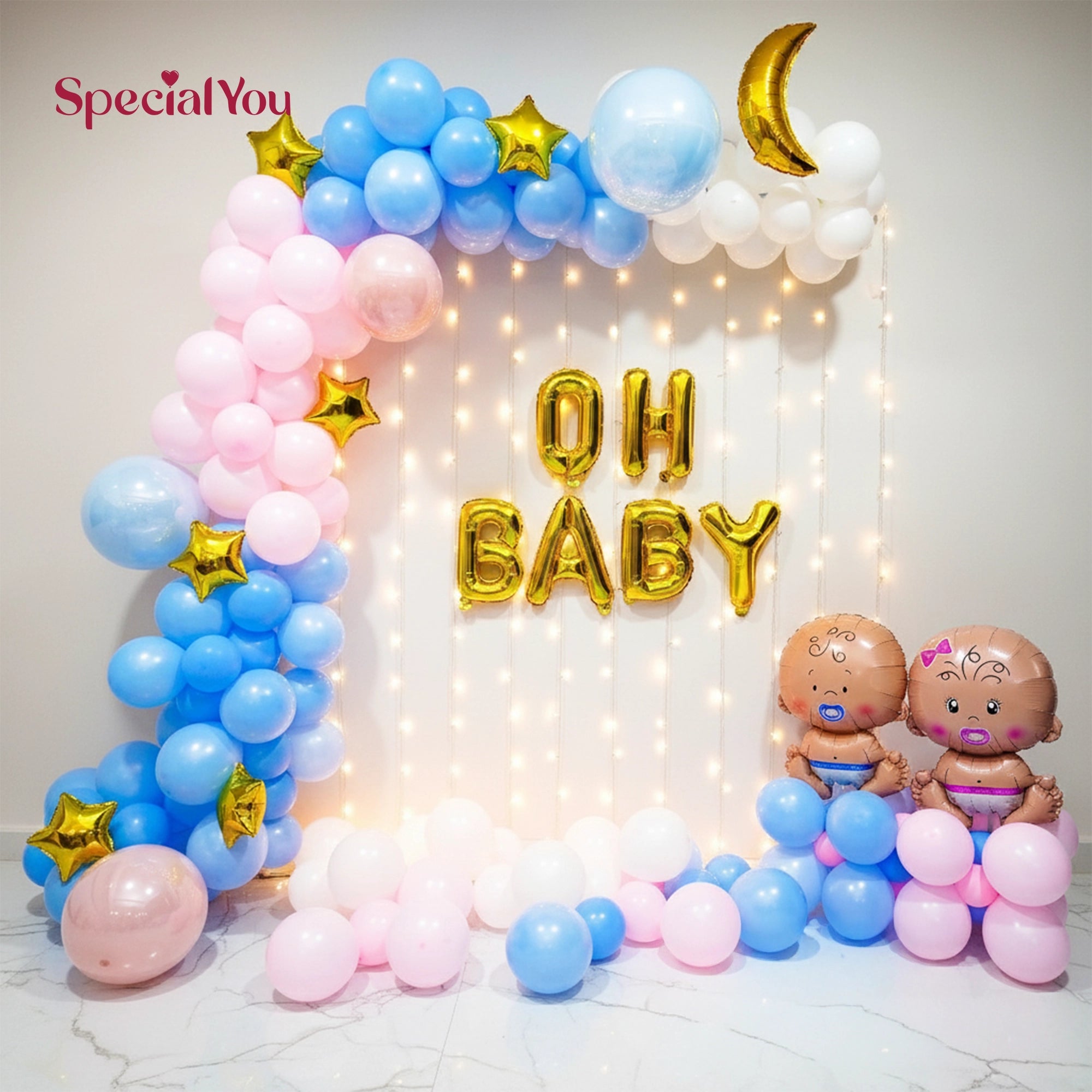 Oh baby balloon decor
