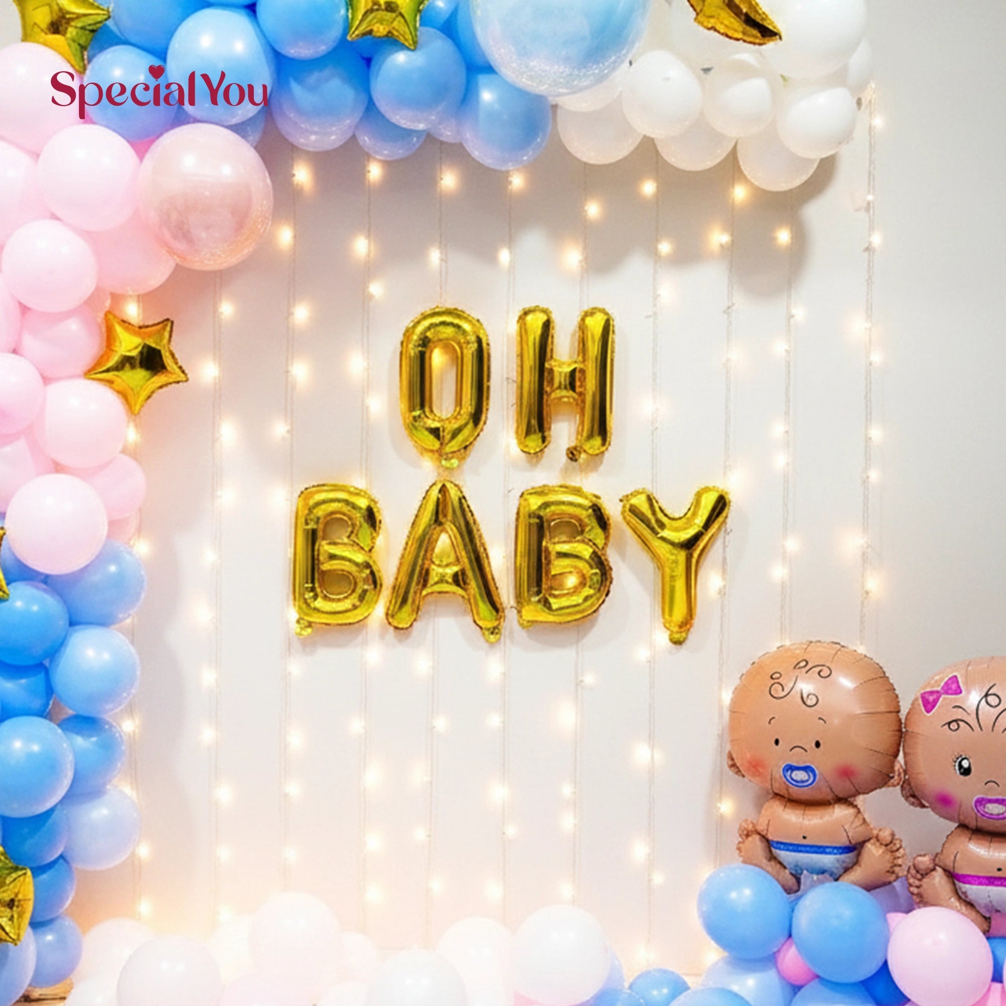 Oh baby balloon decor