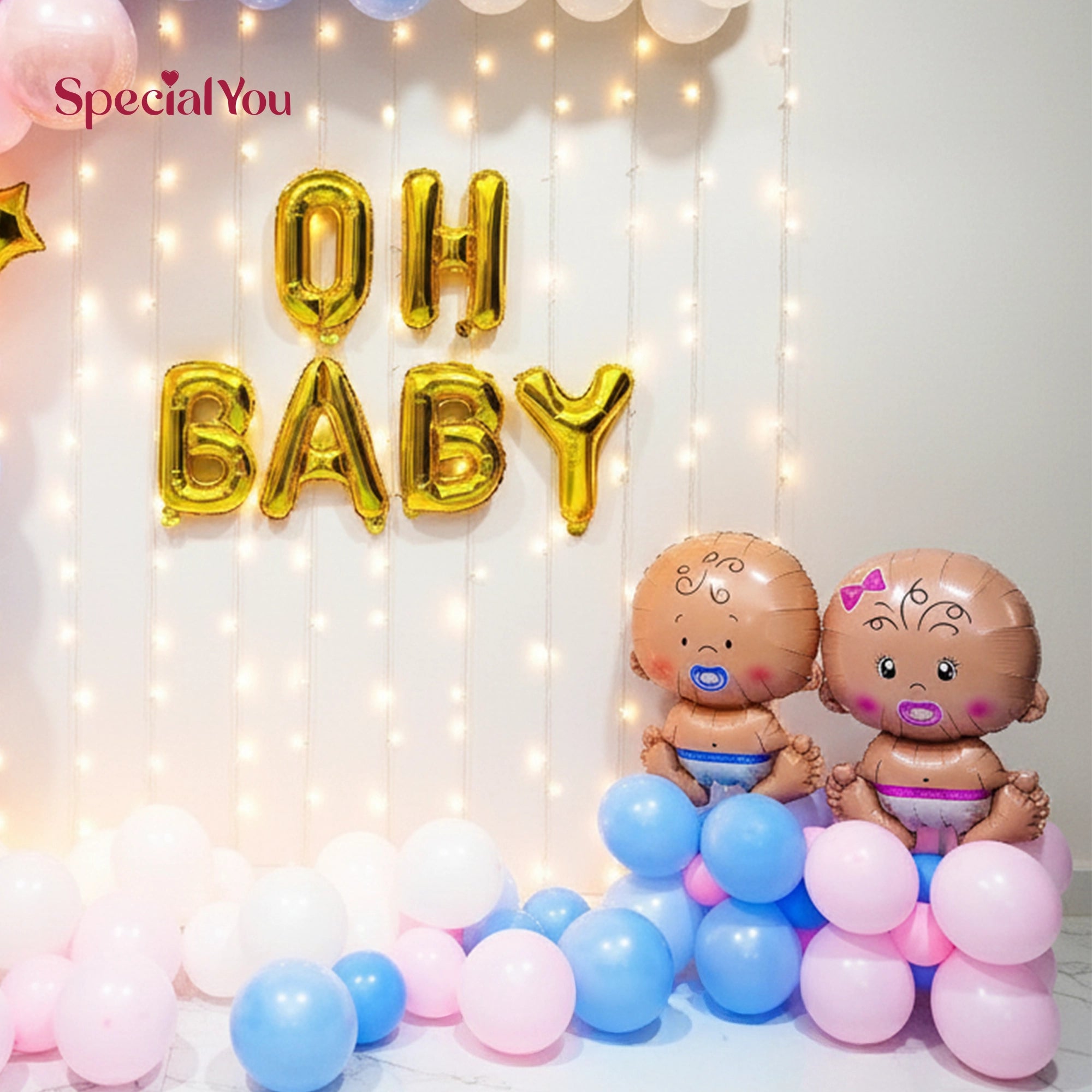 Oh baby balloon decor