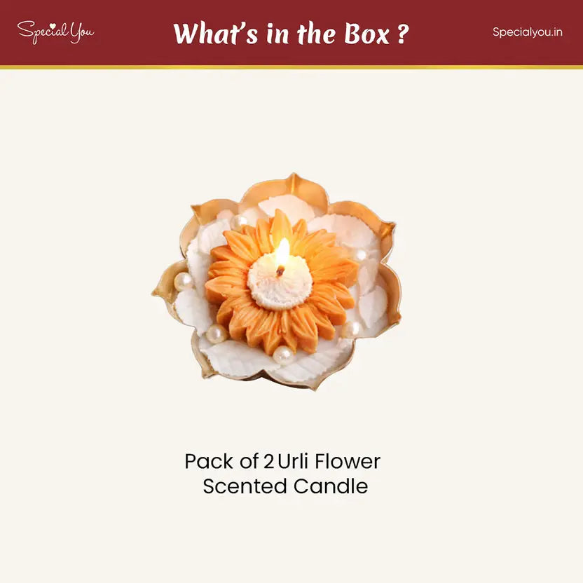 Scented Flower Urli Candle set of 2