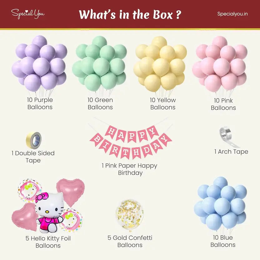 Hello Kitty Birthday Decoration kit-59pcs