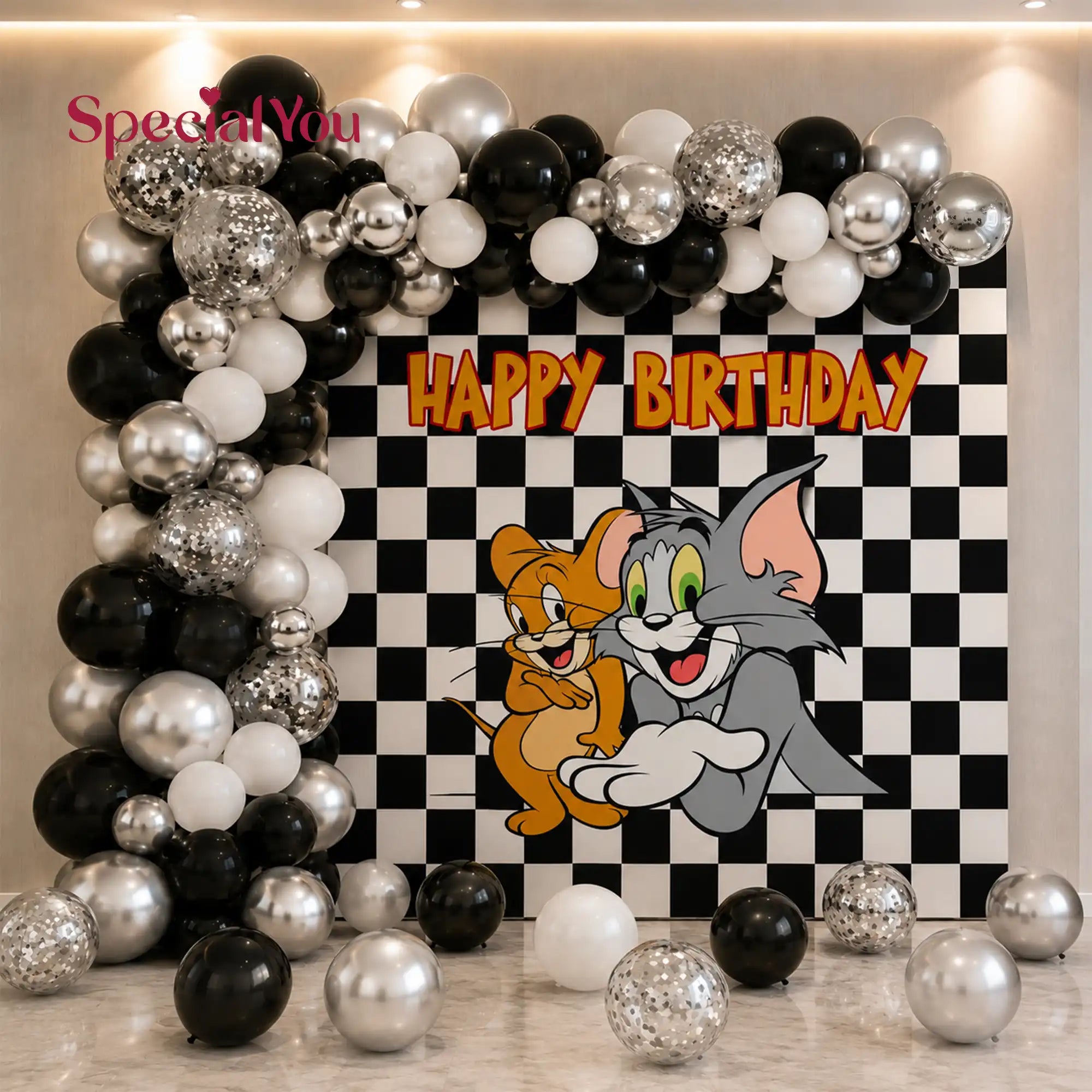 Tom and Jerry Birthday Balloon Decoration