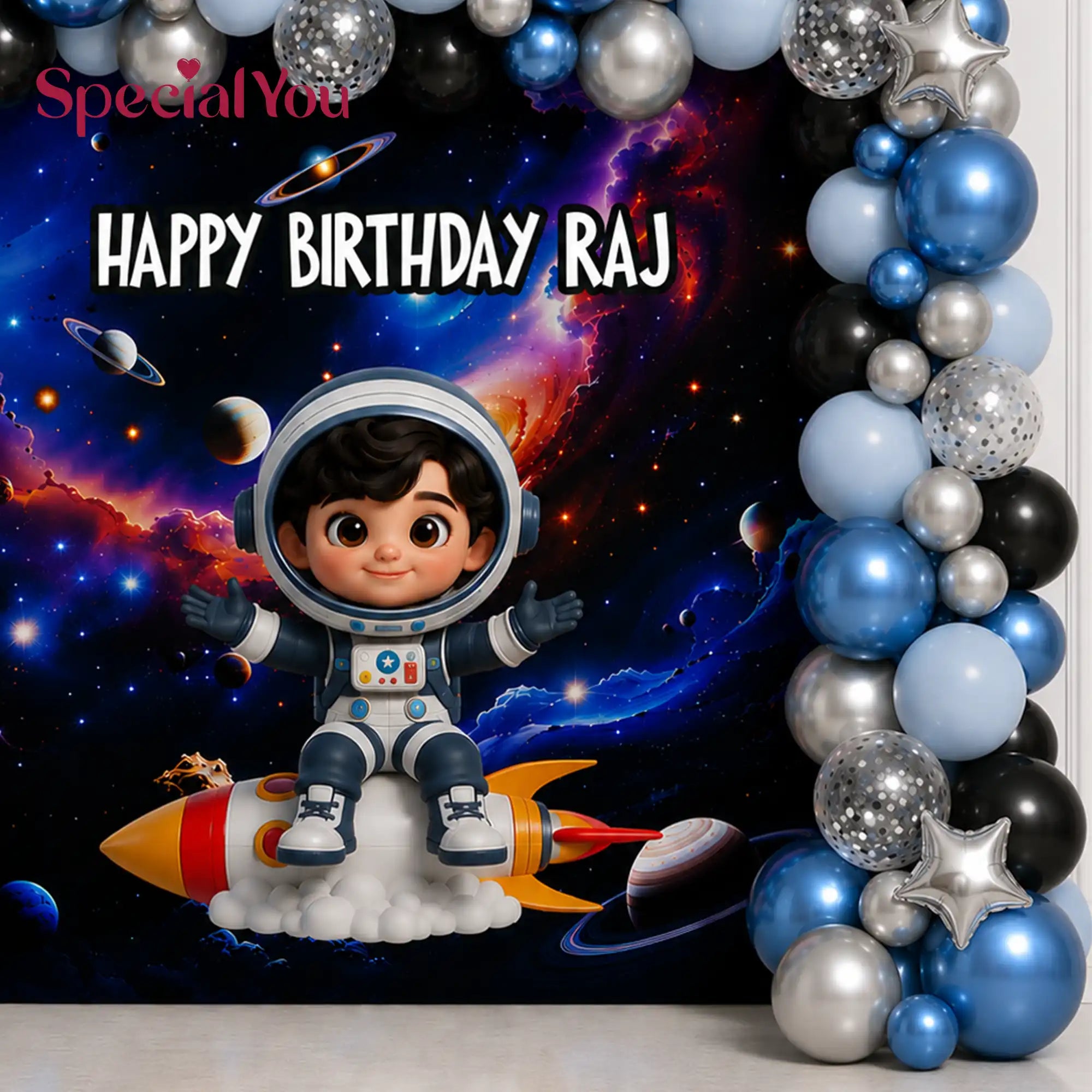 Astronaut Space Theme Birthday Decoration