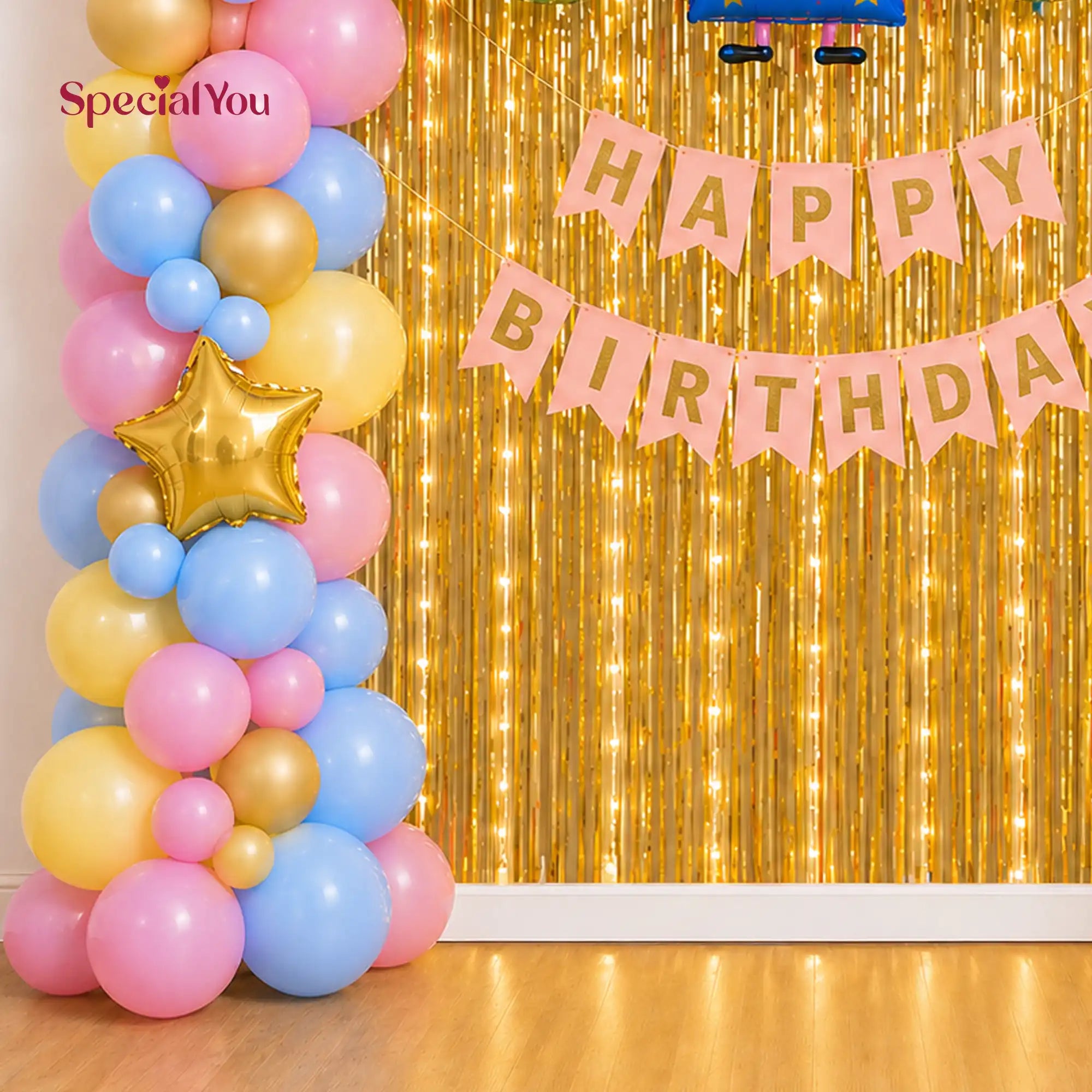 Peppa Pig Theme Birthday Decoration at Home for Kids