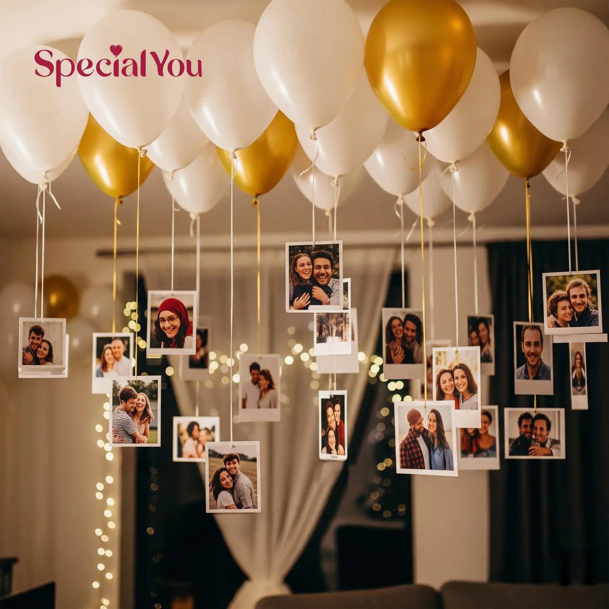 Addon 24 Printed Photos (on the package purchased. (No extra balloons will be there)