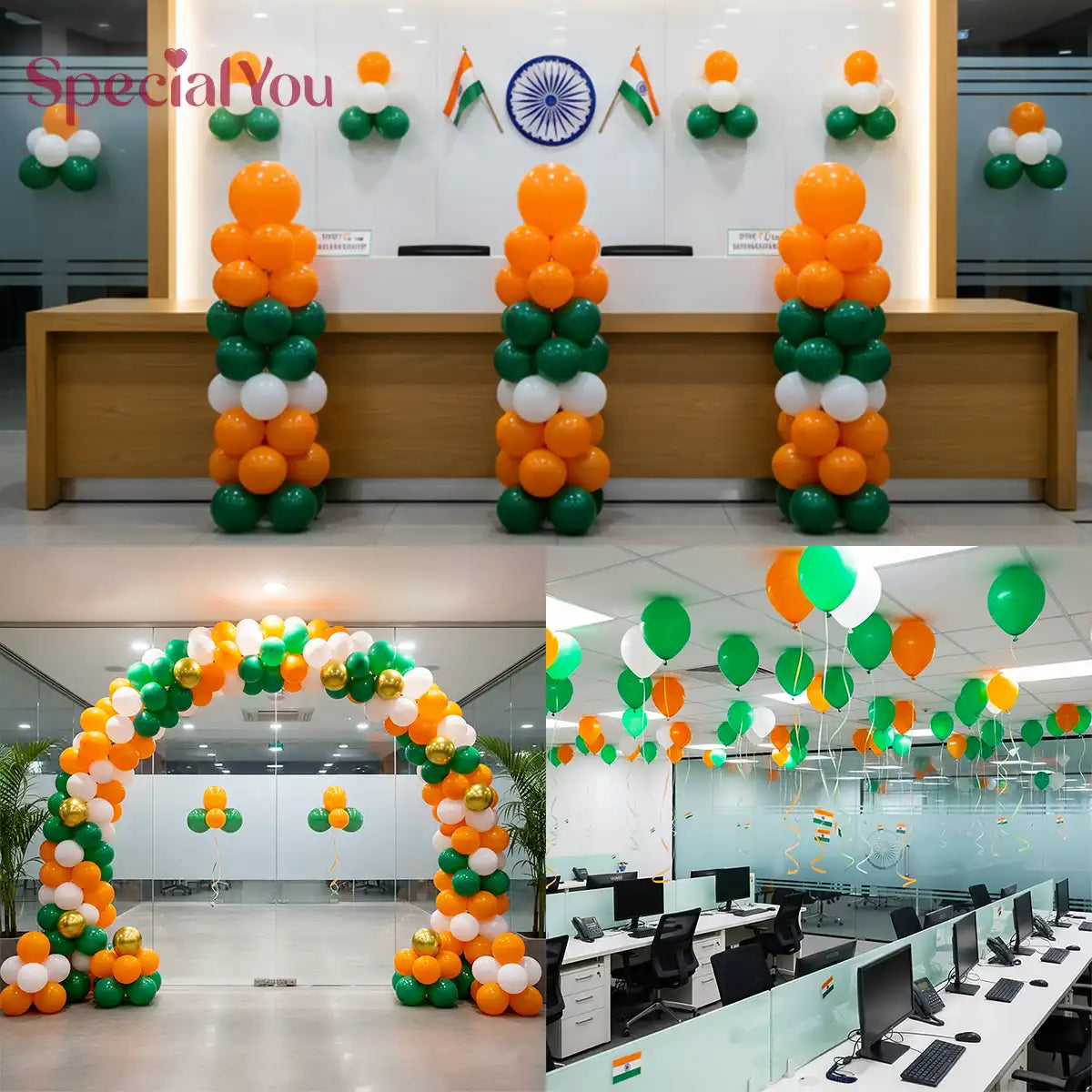 Tricolour Pride Office Decor