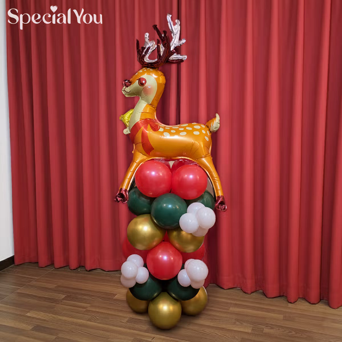 Christmas Character Balloon Column Decoration