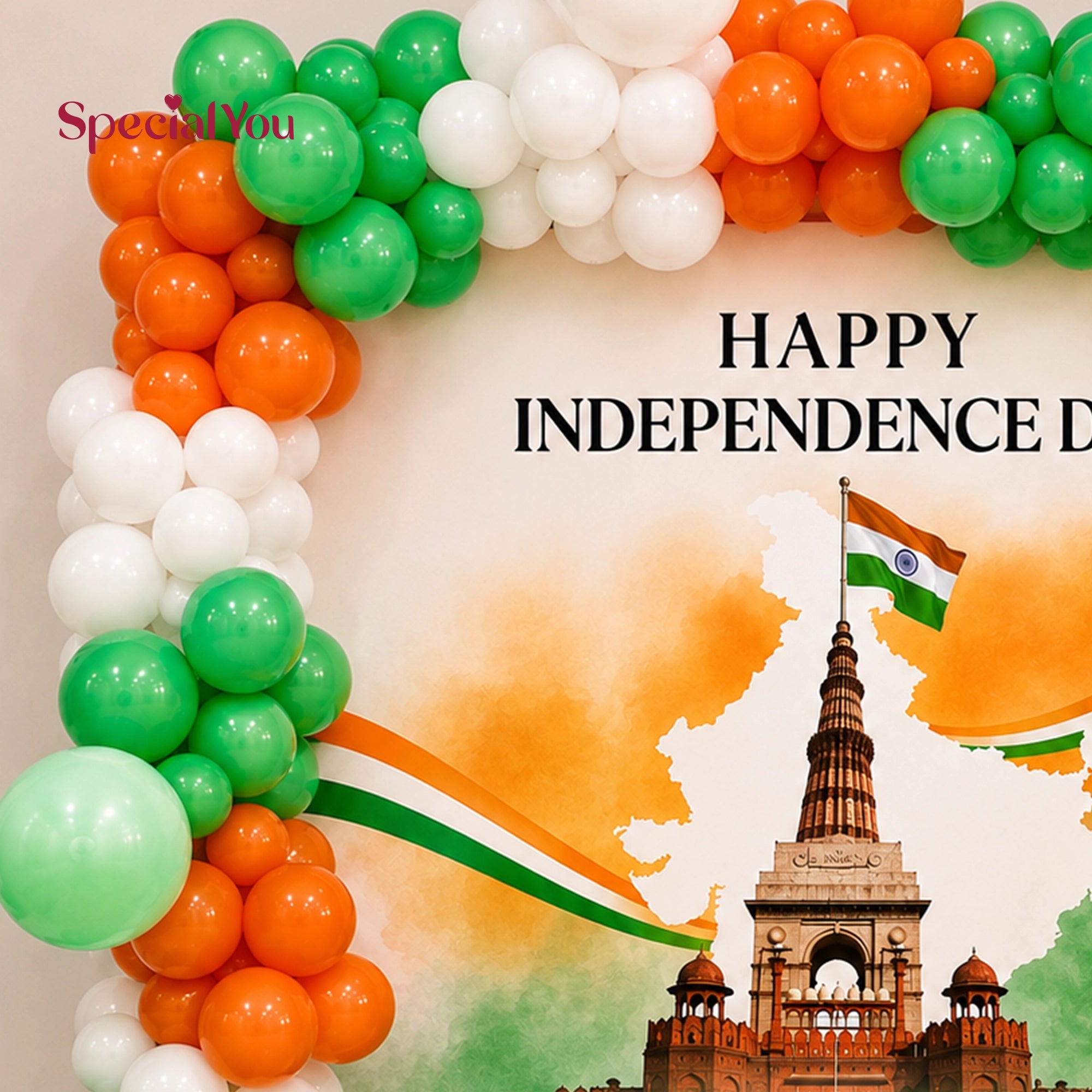 Tricolor Photo Booth Decoration