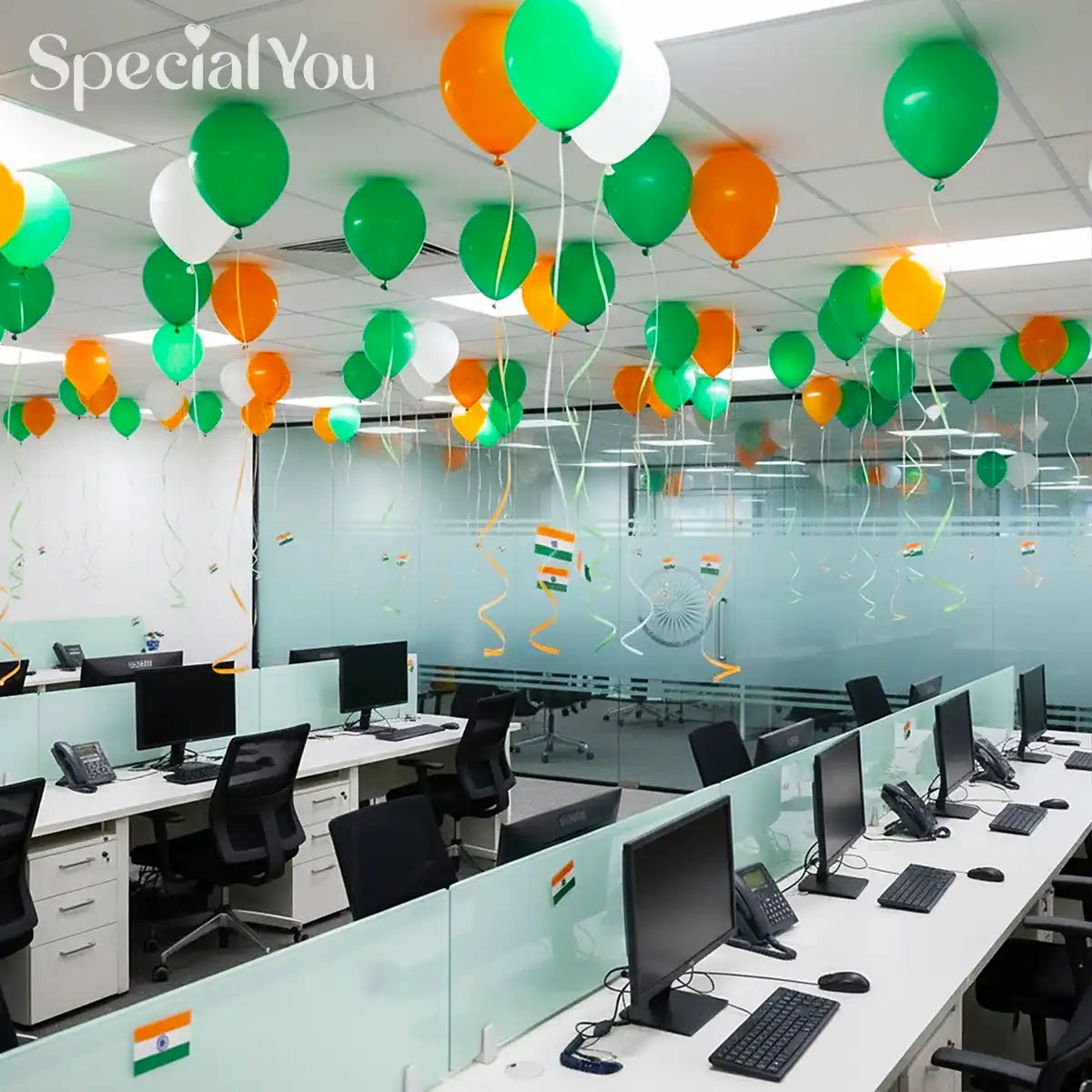 Tricolour Pride Office Decor