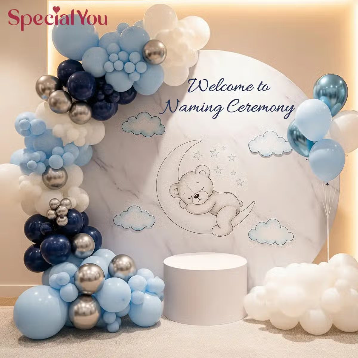 Celestia Naming Ceremony Balloon Decor