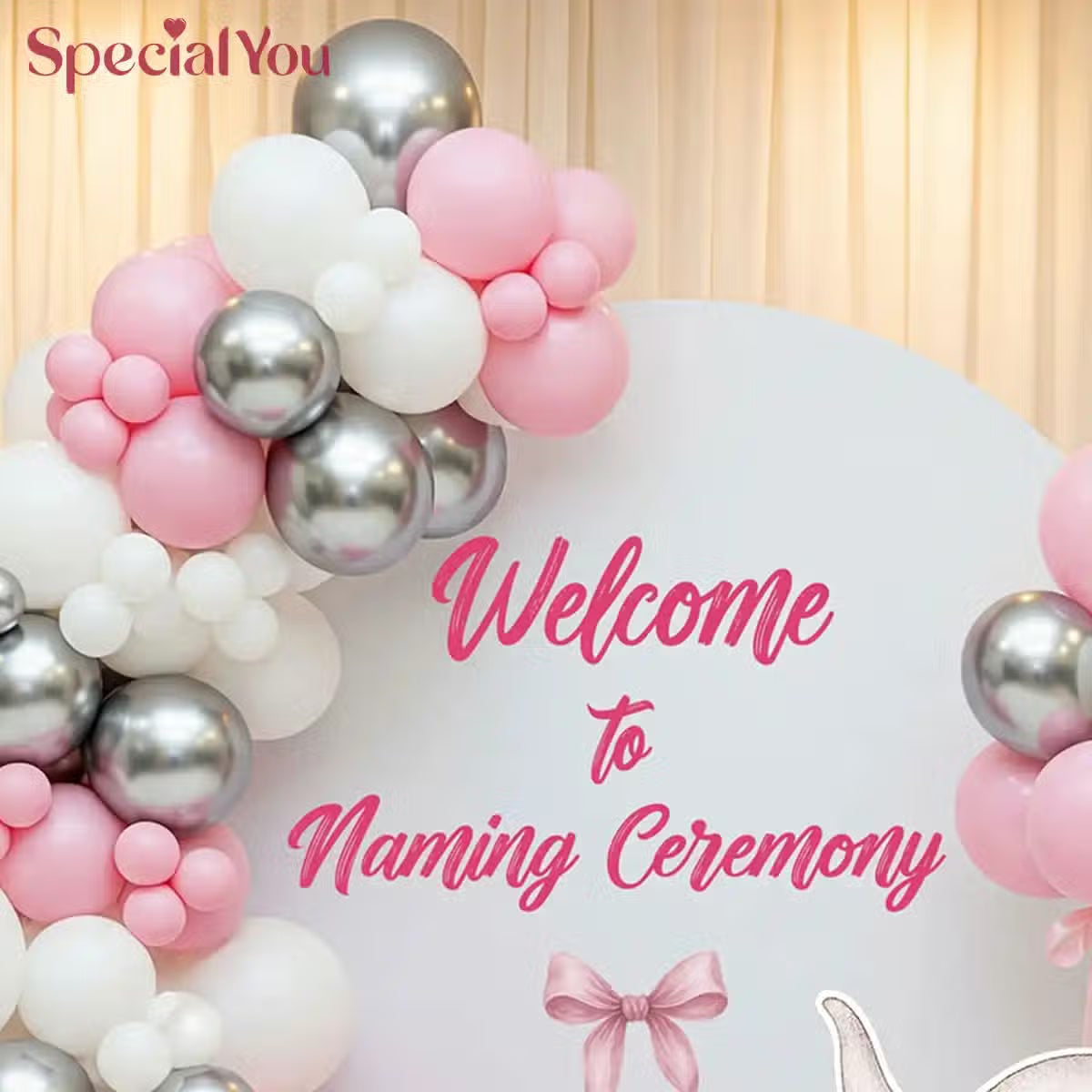 Blush Dreams Naming Ceremony Decor