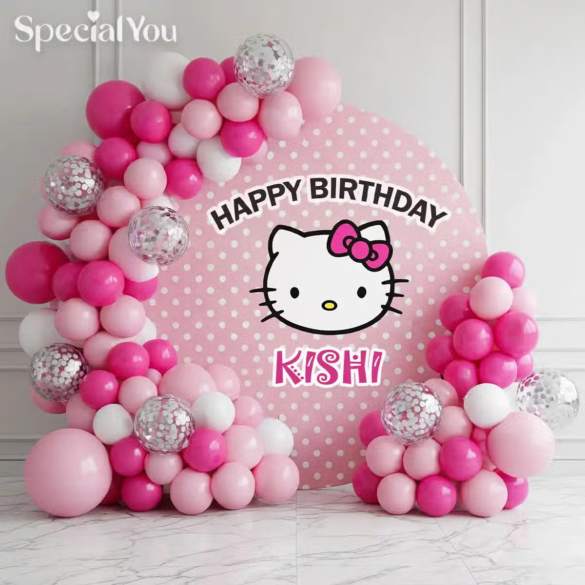 Hello Kitty Birthday Balloon Decor