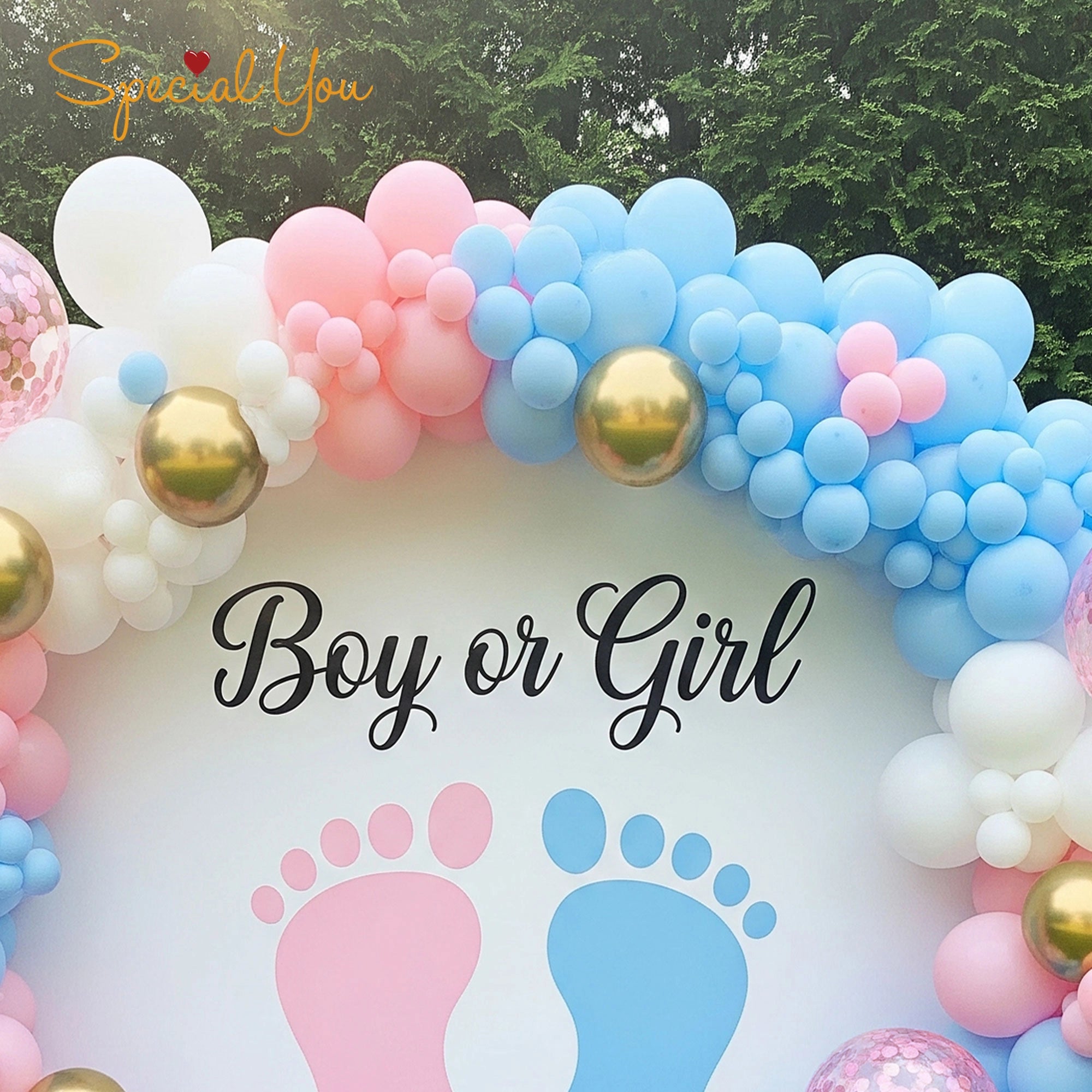 Boy or Girl Footprint Fun Decor