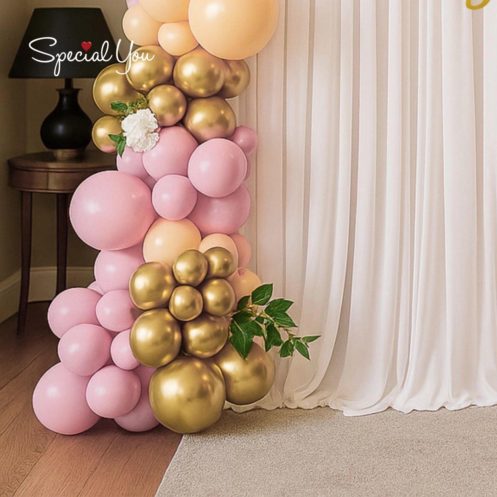 Elegant Bloom Bash Birthday Decor