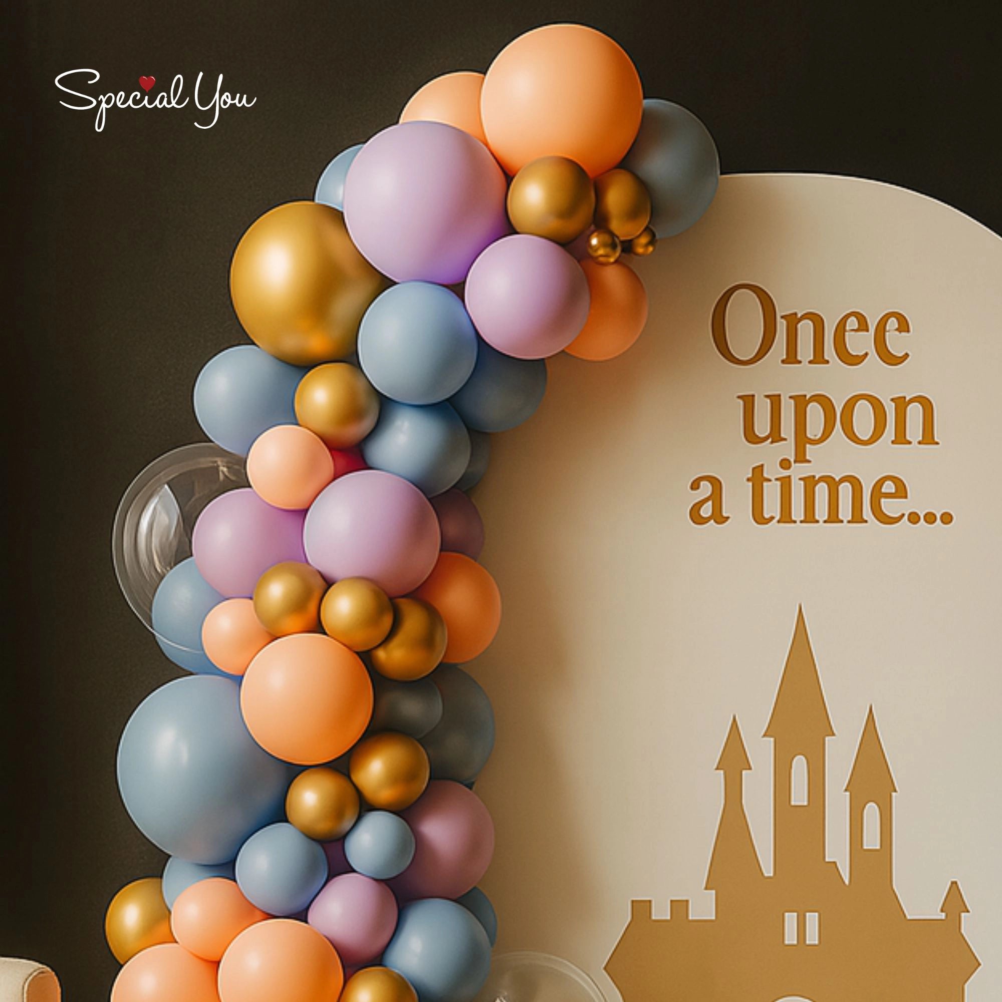 Once Upon a Birthday Balloon Decor