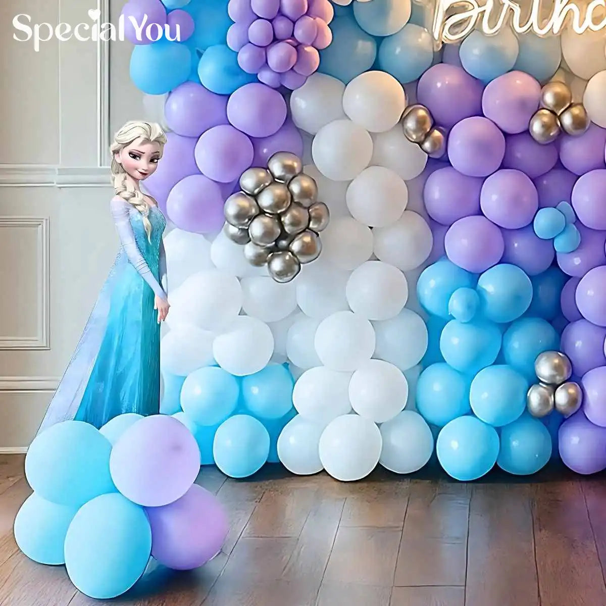 Frozen Fantasy Birthday Balloon Wall Decor