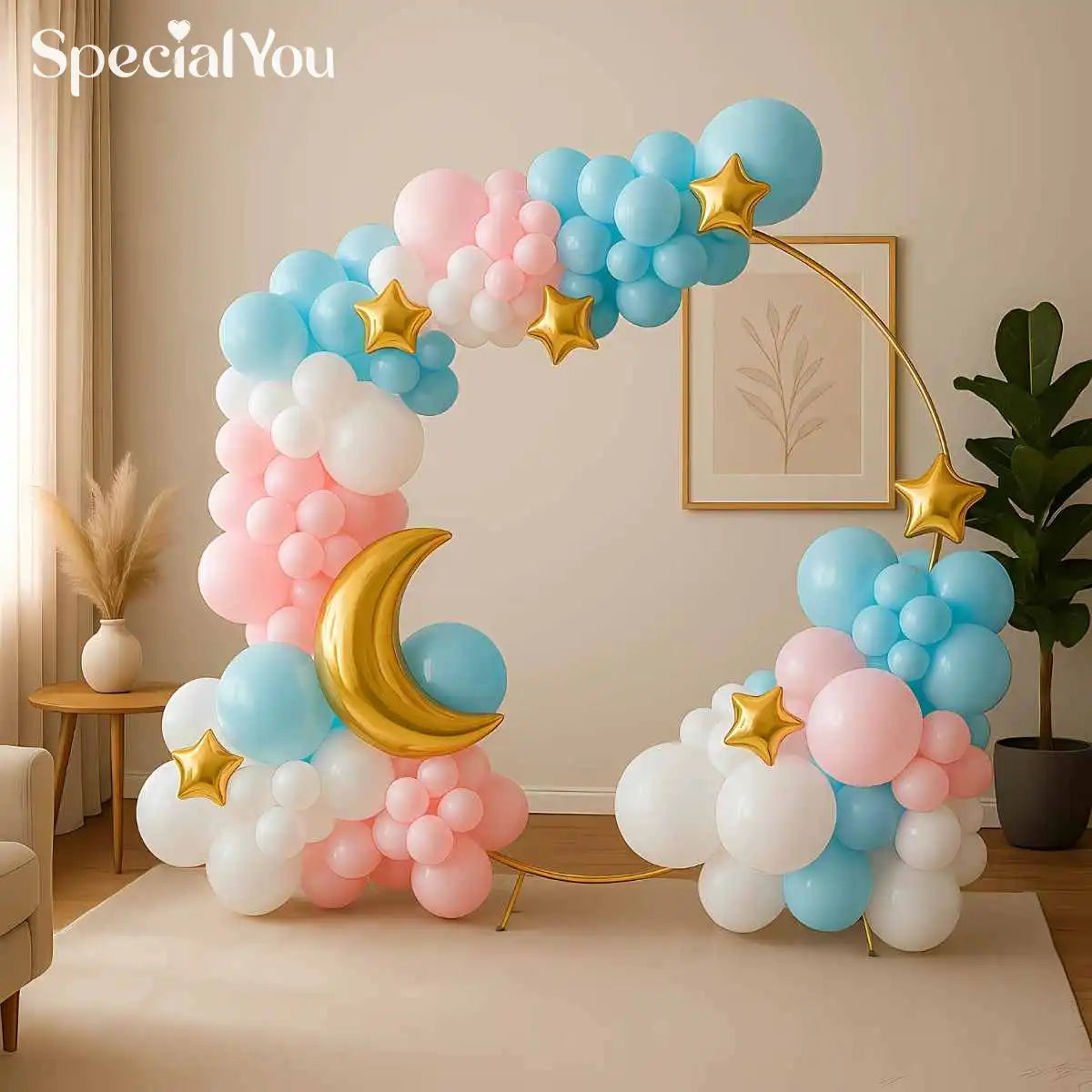 Moon & Stars Baby Shower Ring Decor