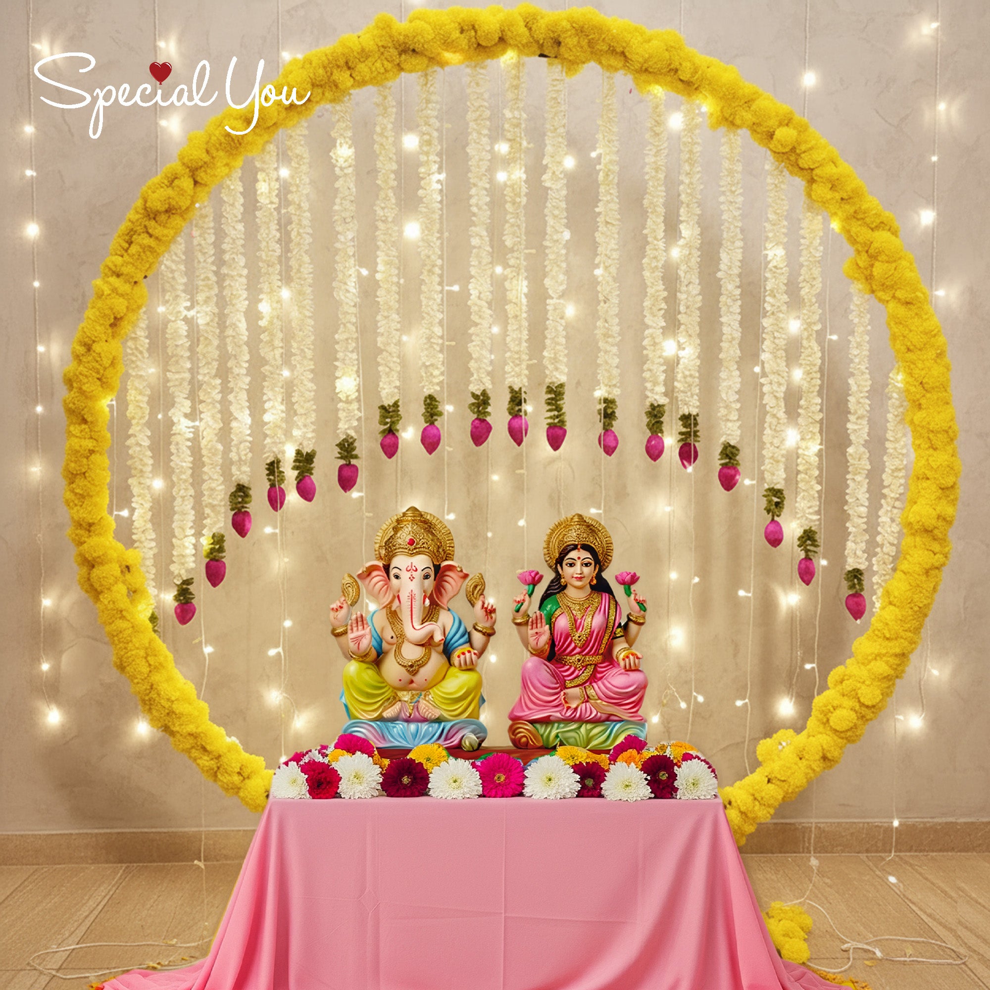 Diwali Laxmi Ganesh Pooja Ring Decor