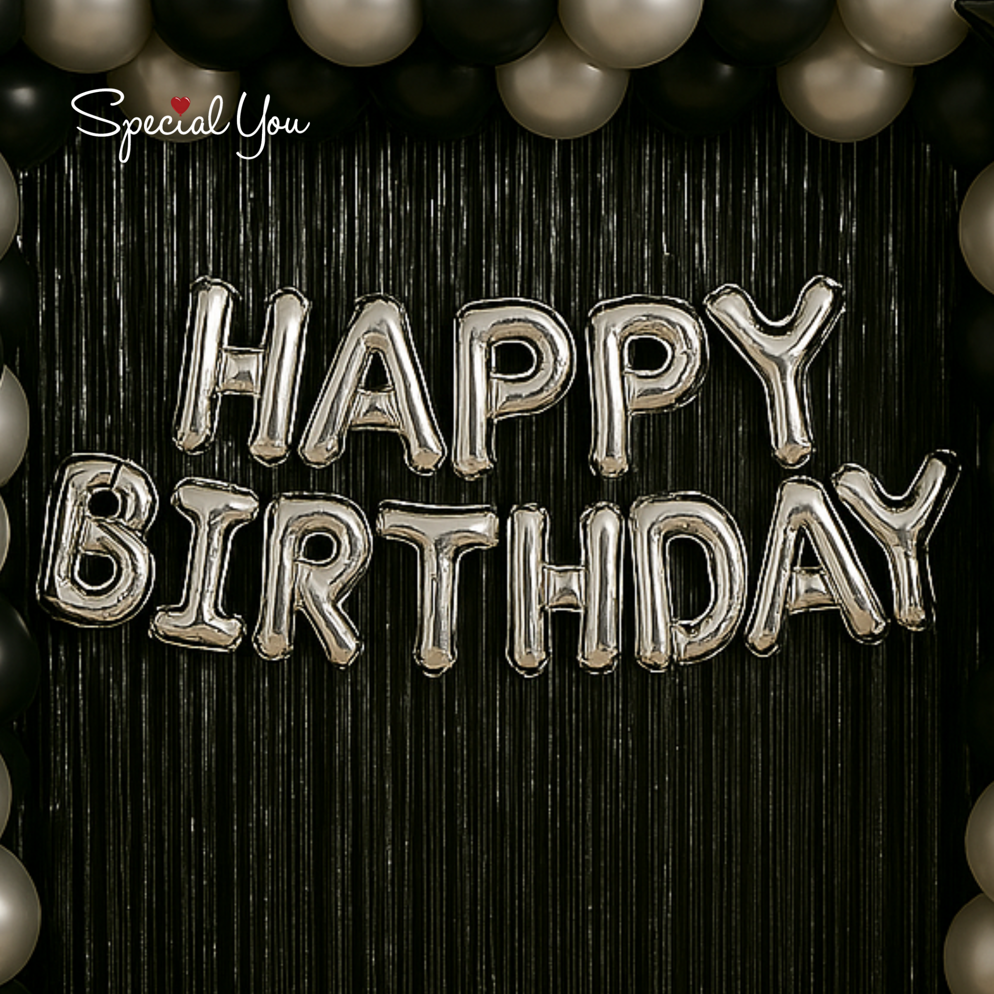 Black Elegance Birthday Decor