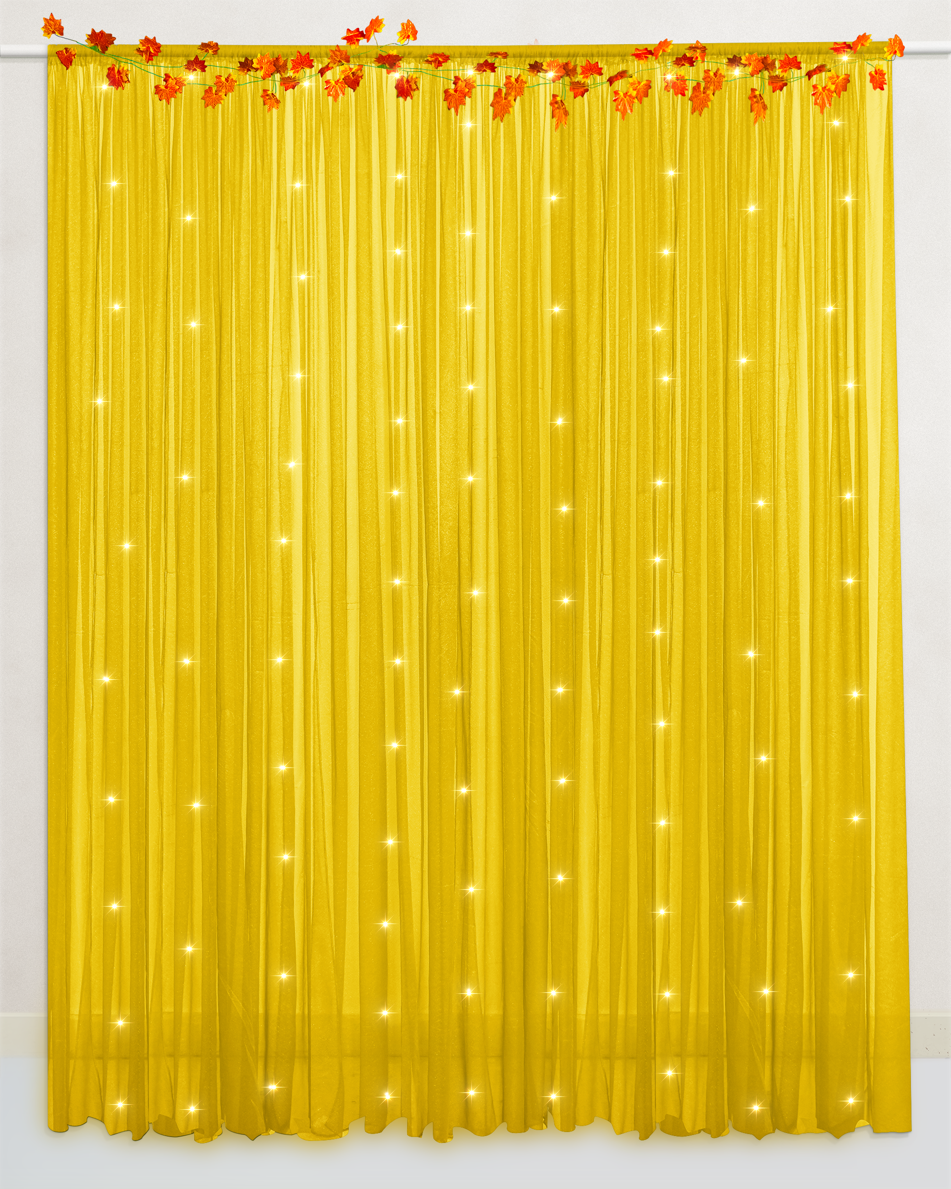 yellow curtain