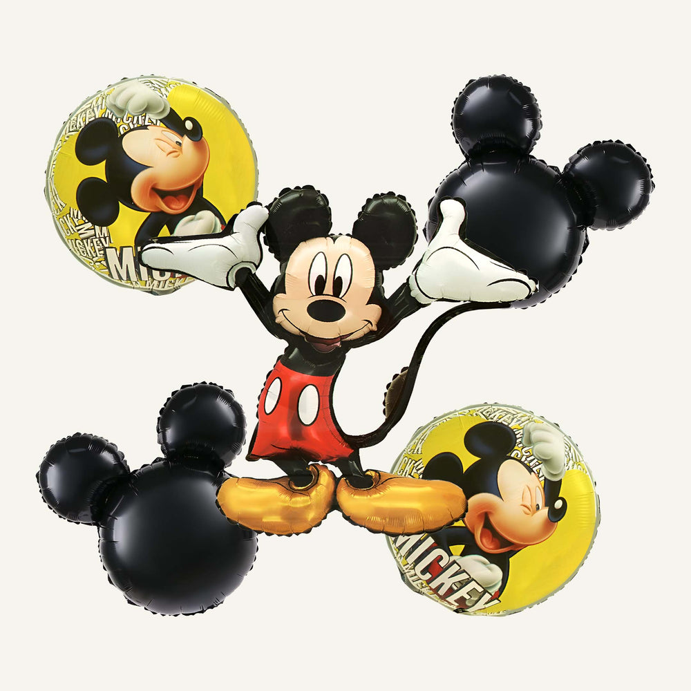 Mickey Mouse-themed foil balloons
