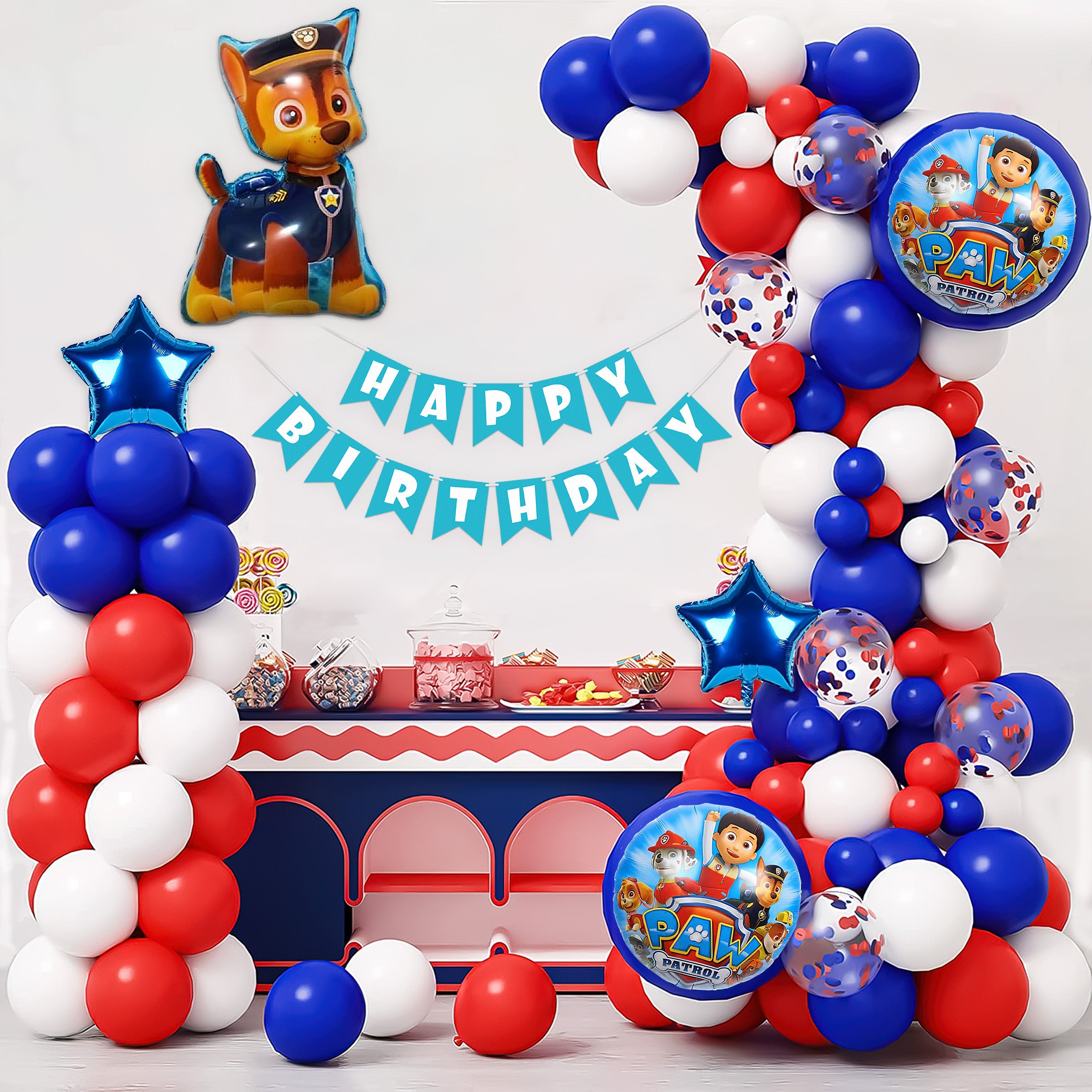 Paw patrol theme B day Party