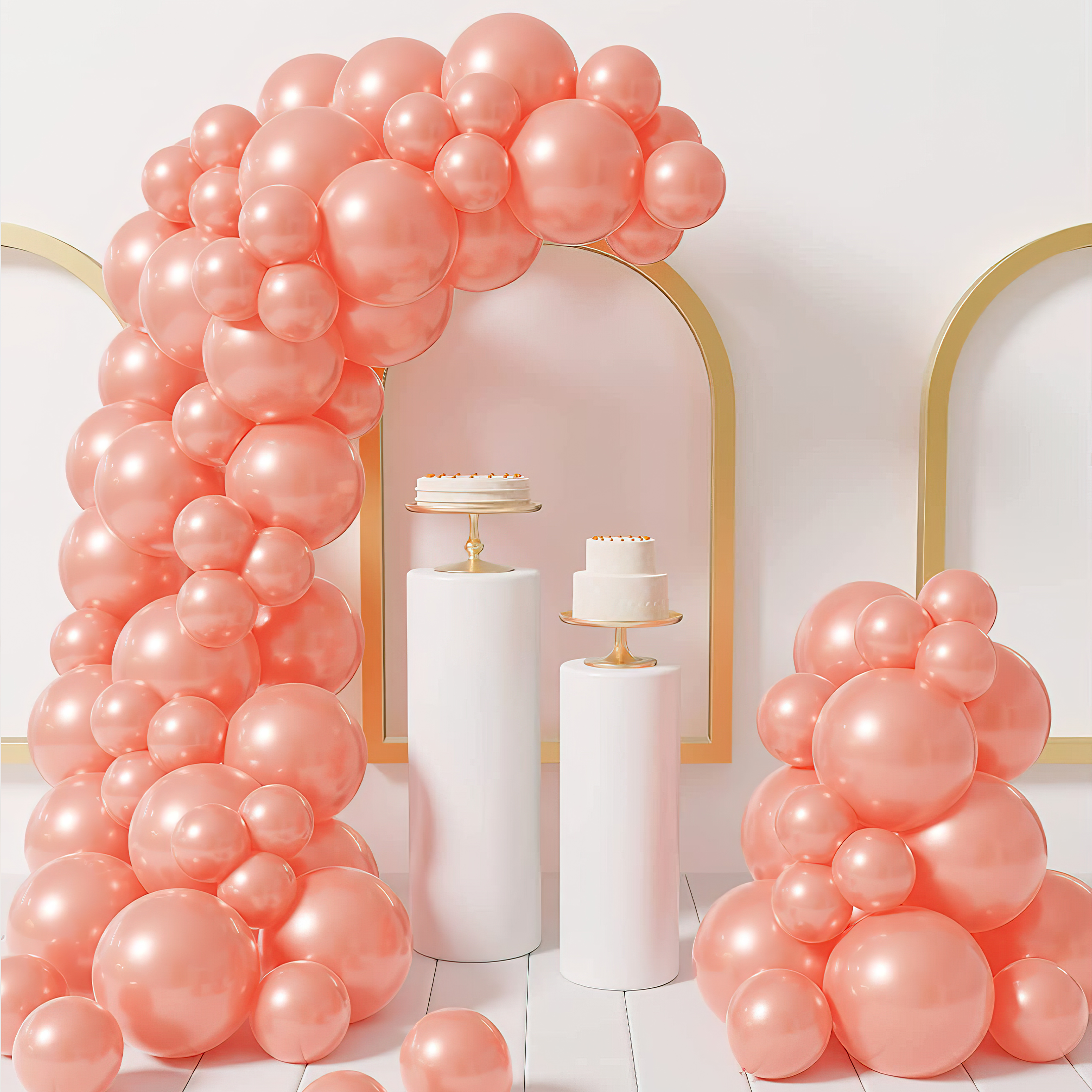 Birthday Rose Gold metallic balloons for decoration-100pcs