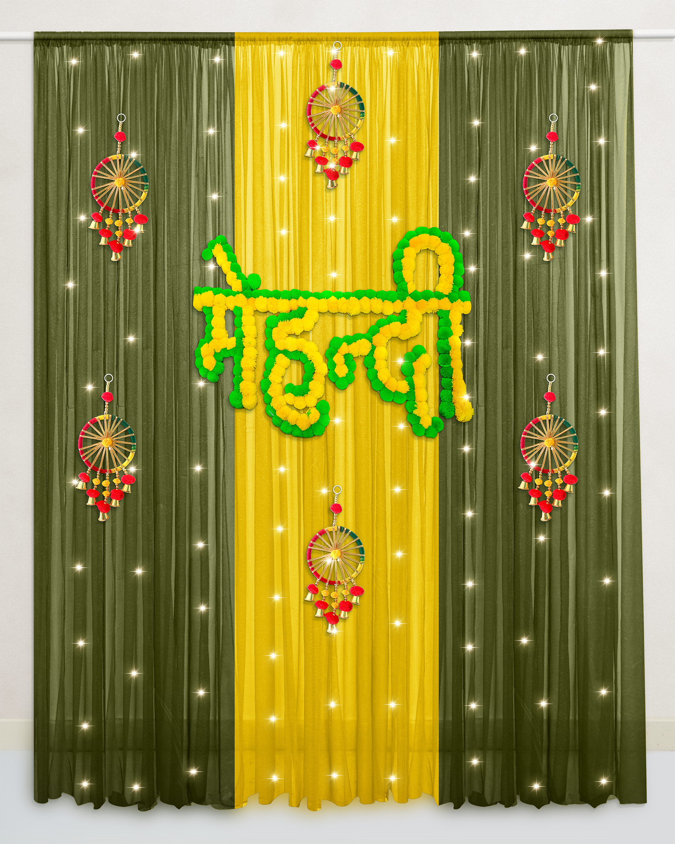 Mehendi Backdrop Decoration Ideas