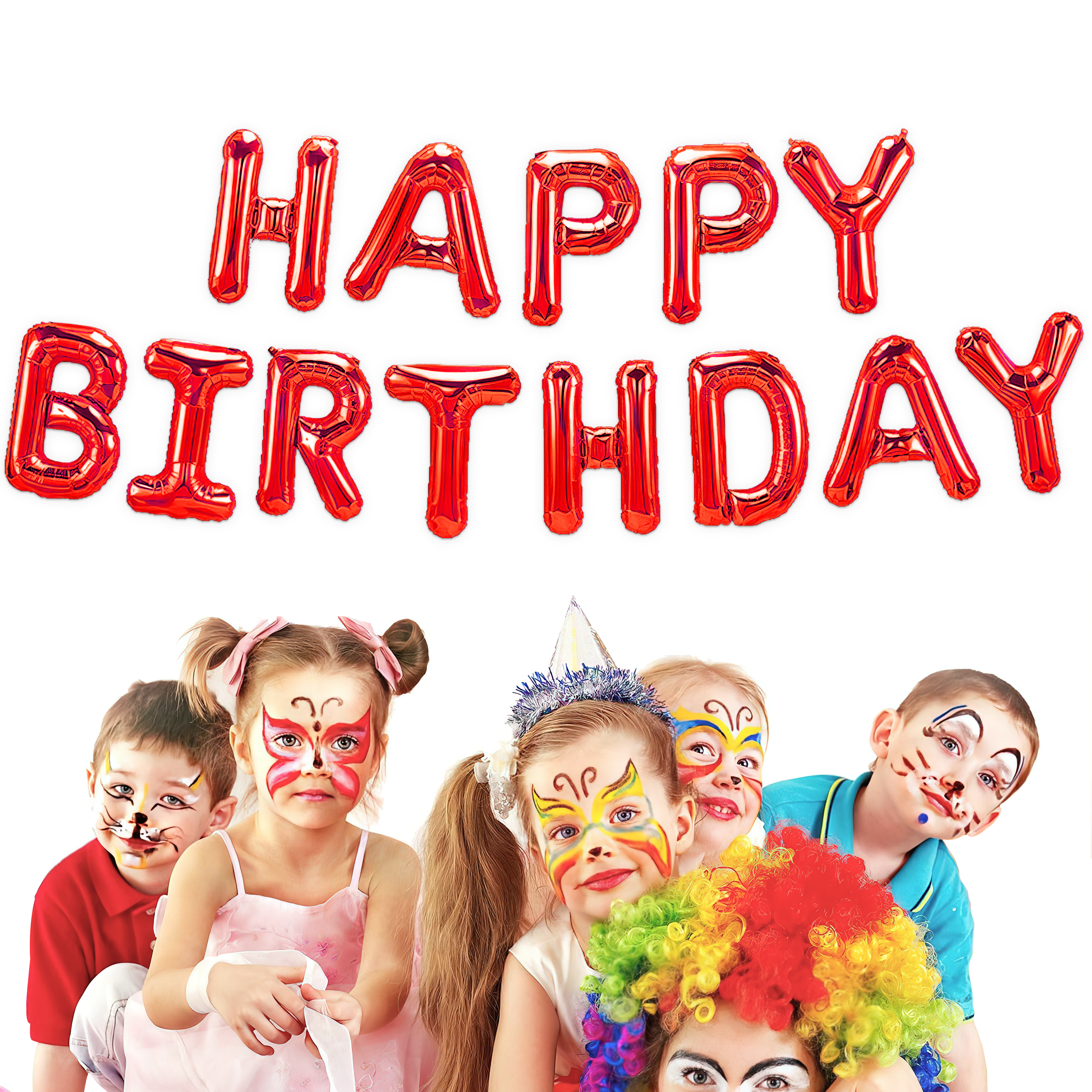 Red Foil Happy Birthday Banner