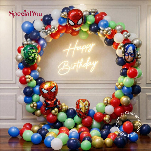 Kids Birthday setup for Vivaan's mom