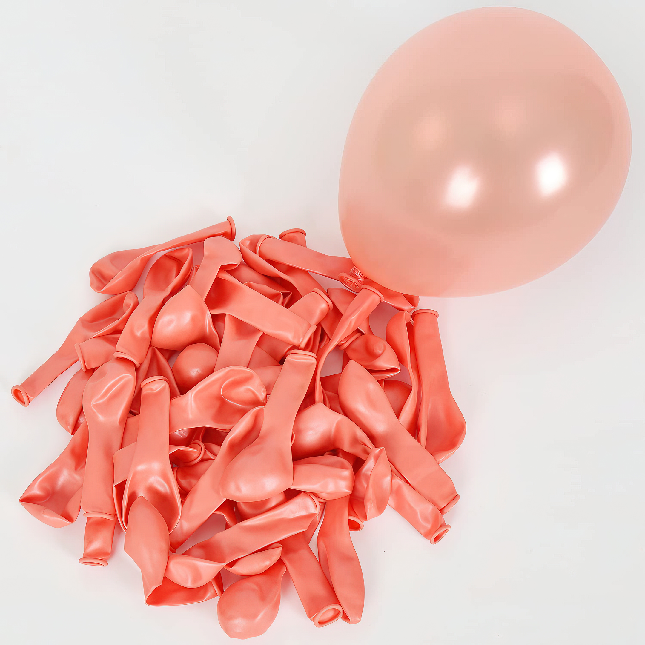 50 Metallic Rose Gold Balloons