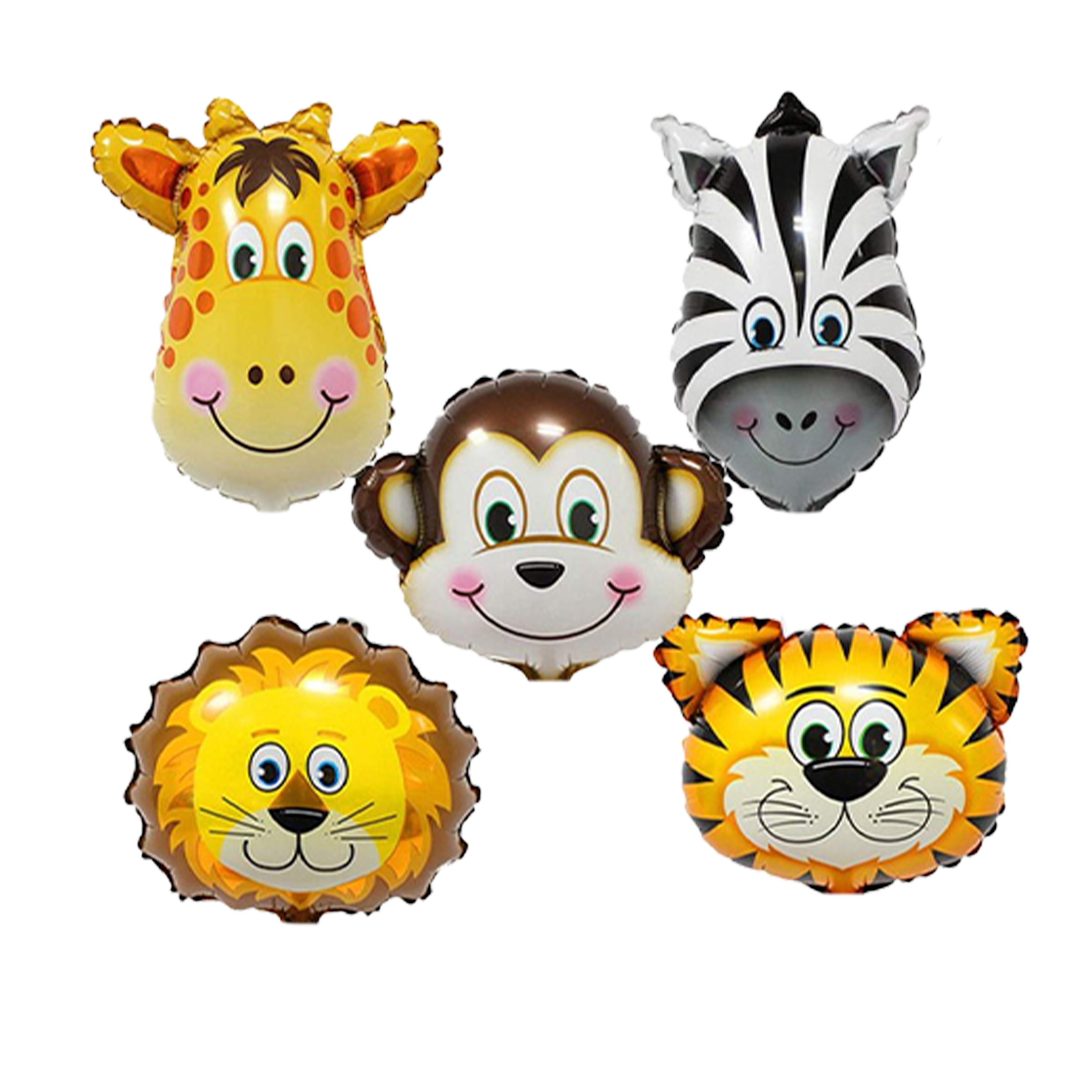 Animal Theme Foil Balloons decoration for kids pack of 5