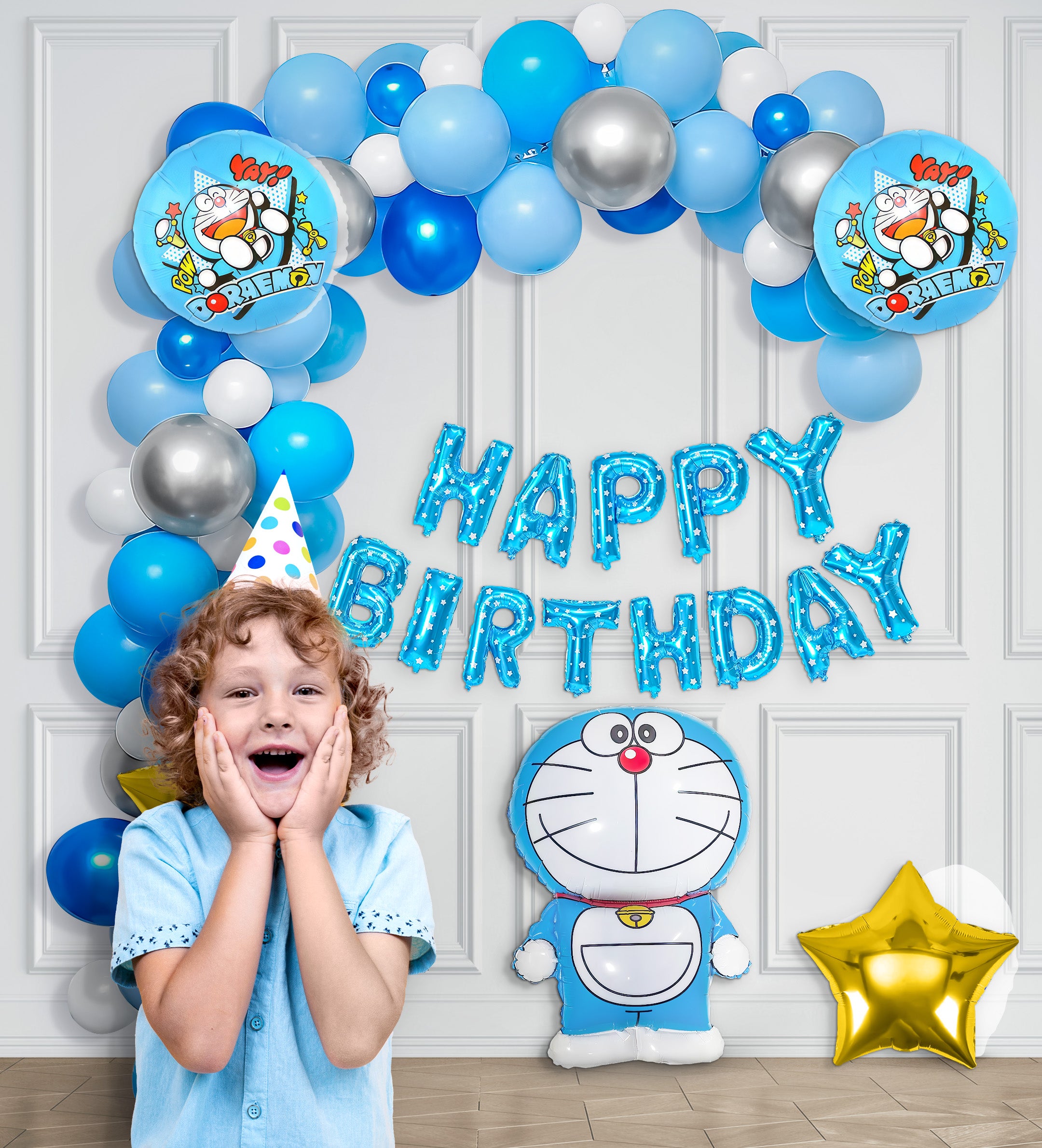 Doraemon Theme Birthday Party DIY Kit
