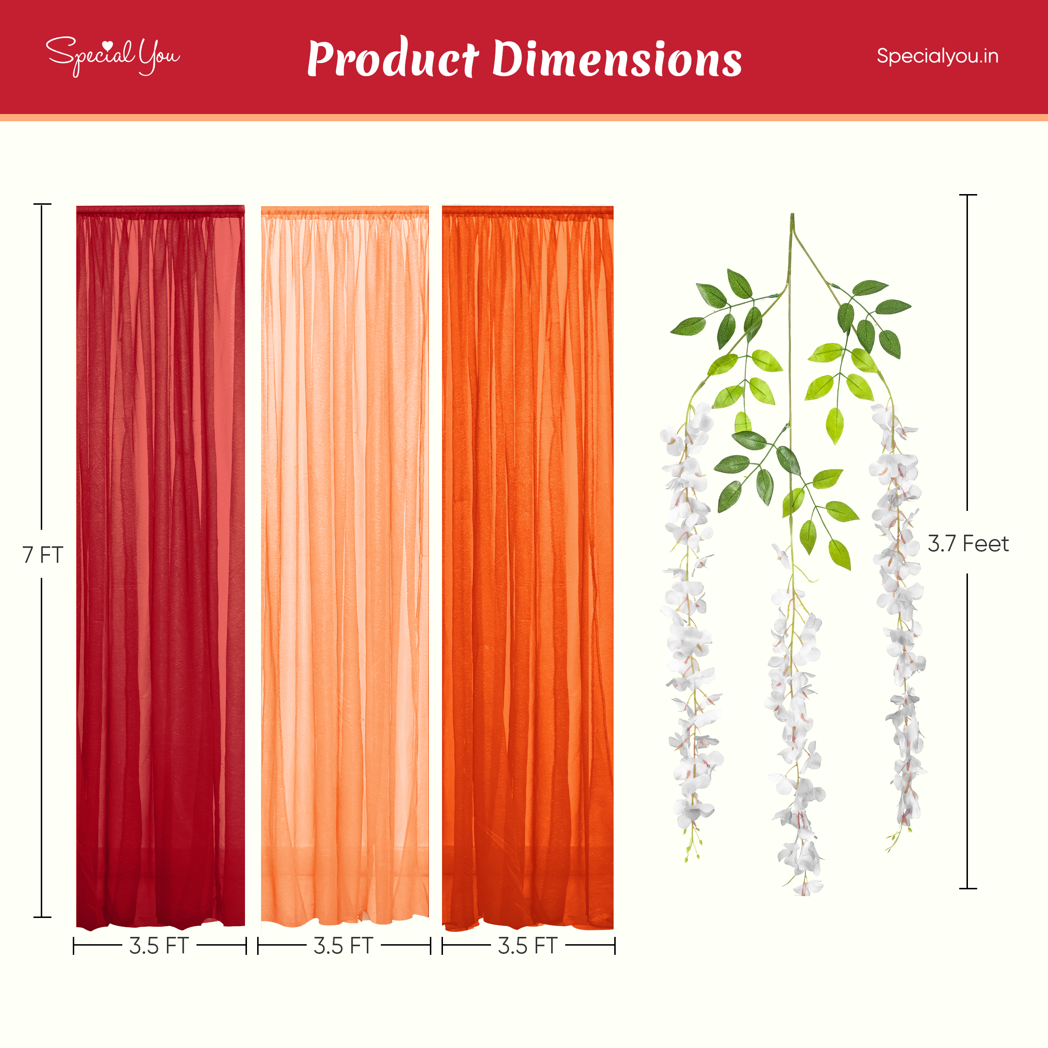 backdrop cloth with wisteria