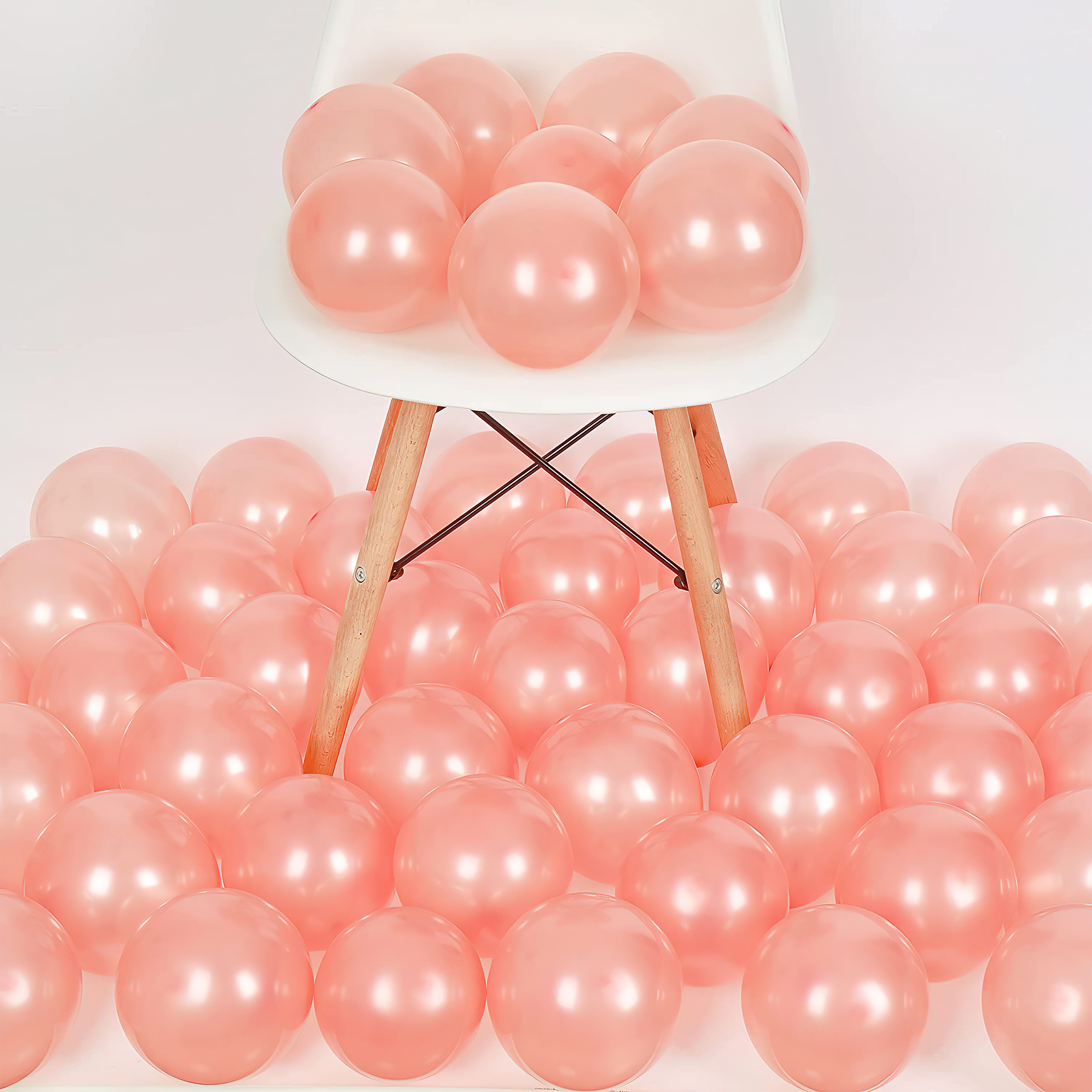 50 Metallic Rose Gold Balloons