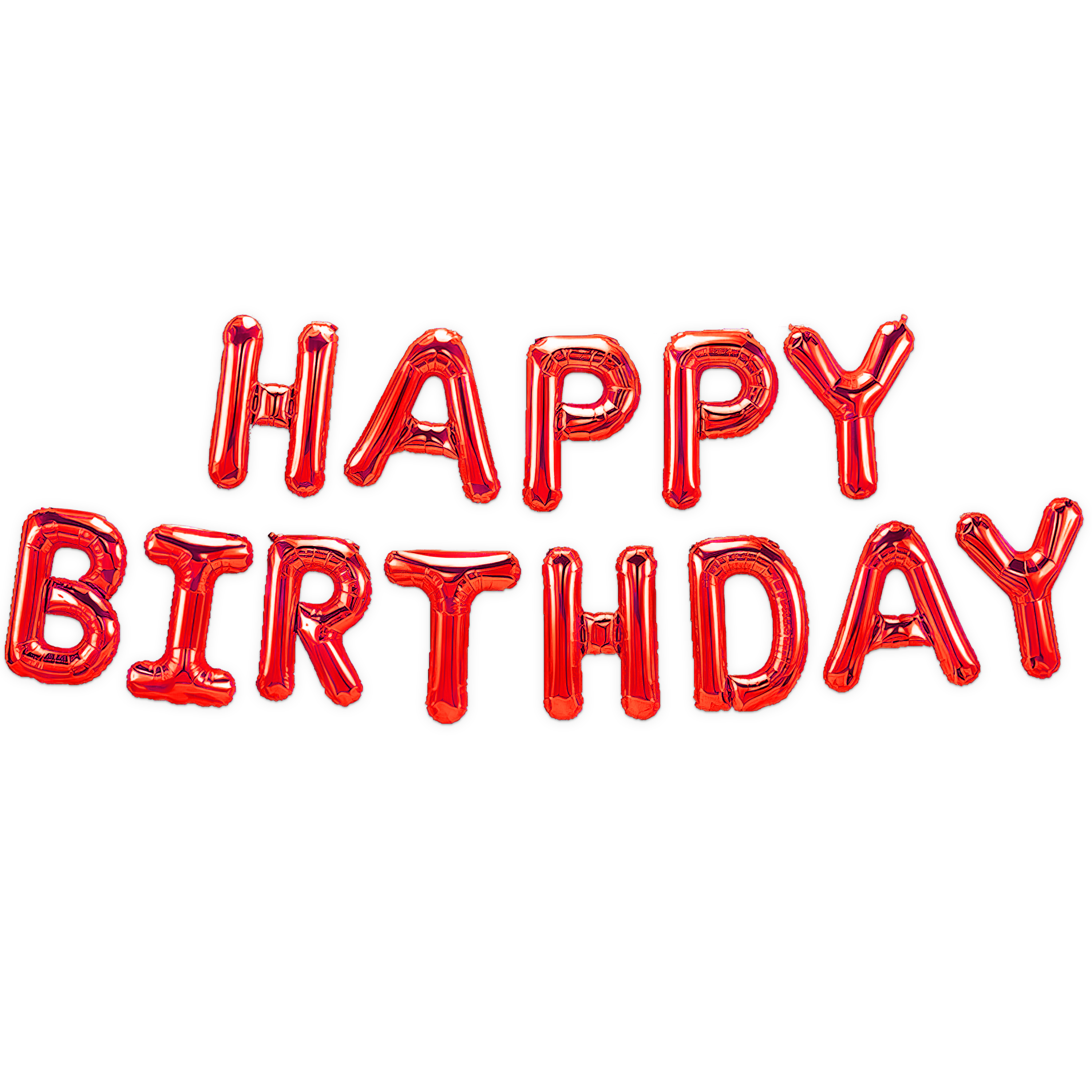 Red Foil Happy Birthday Banner