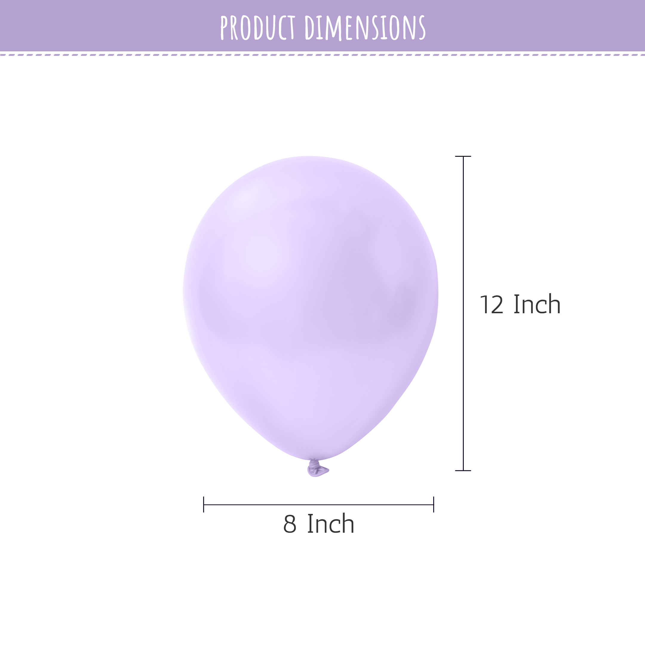 Pastel Purple Balloons for party decoration pack of 50 Items