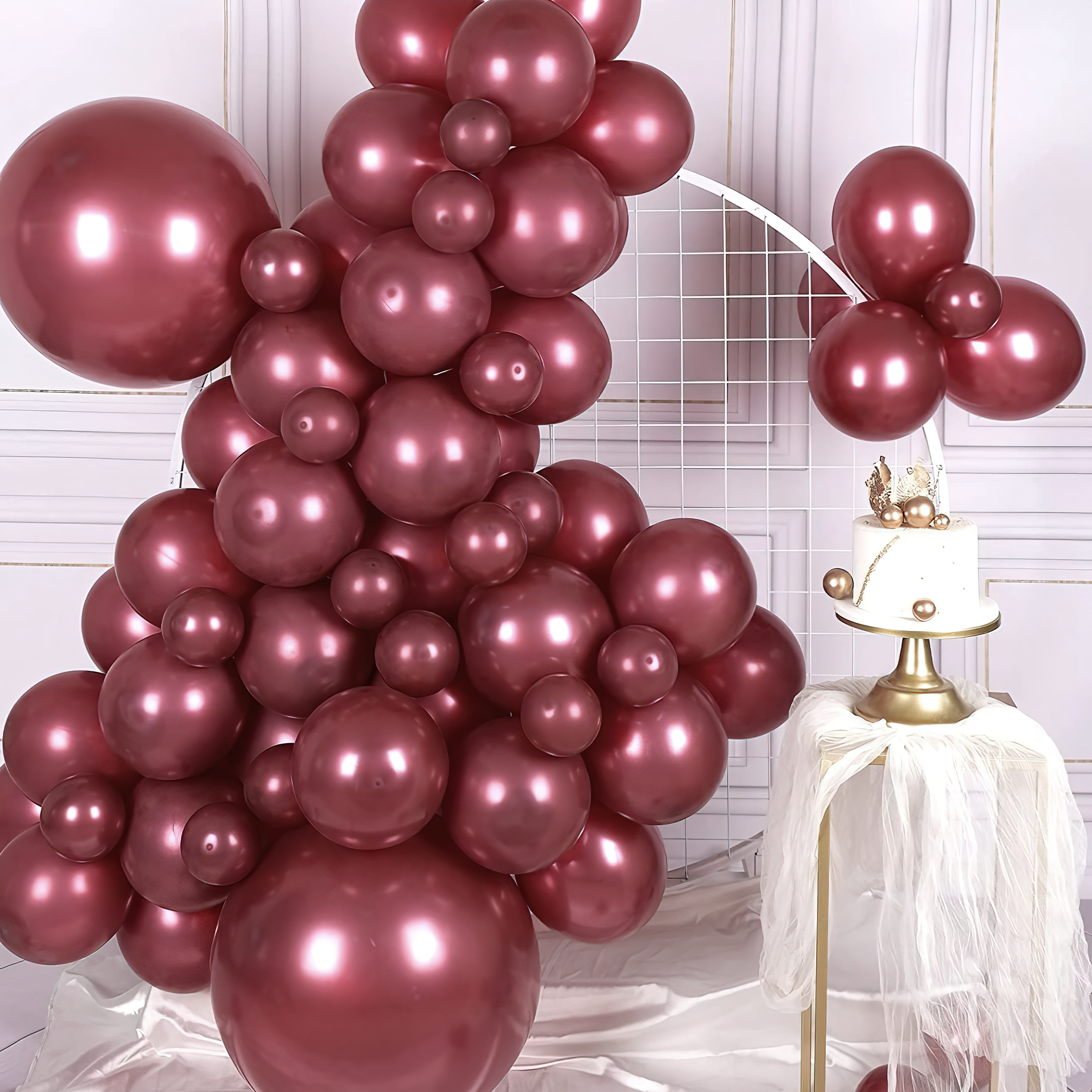 Burgundy Balloons for anniversary & valentine's day